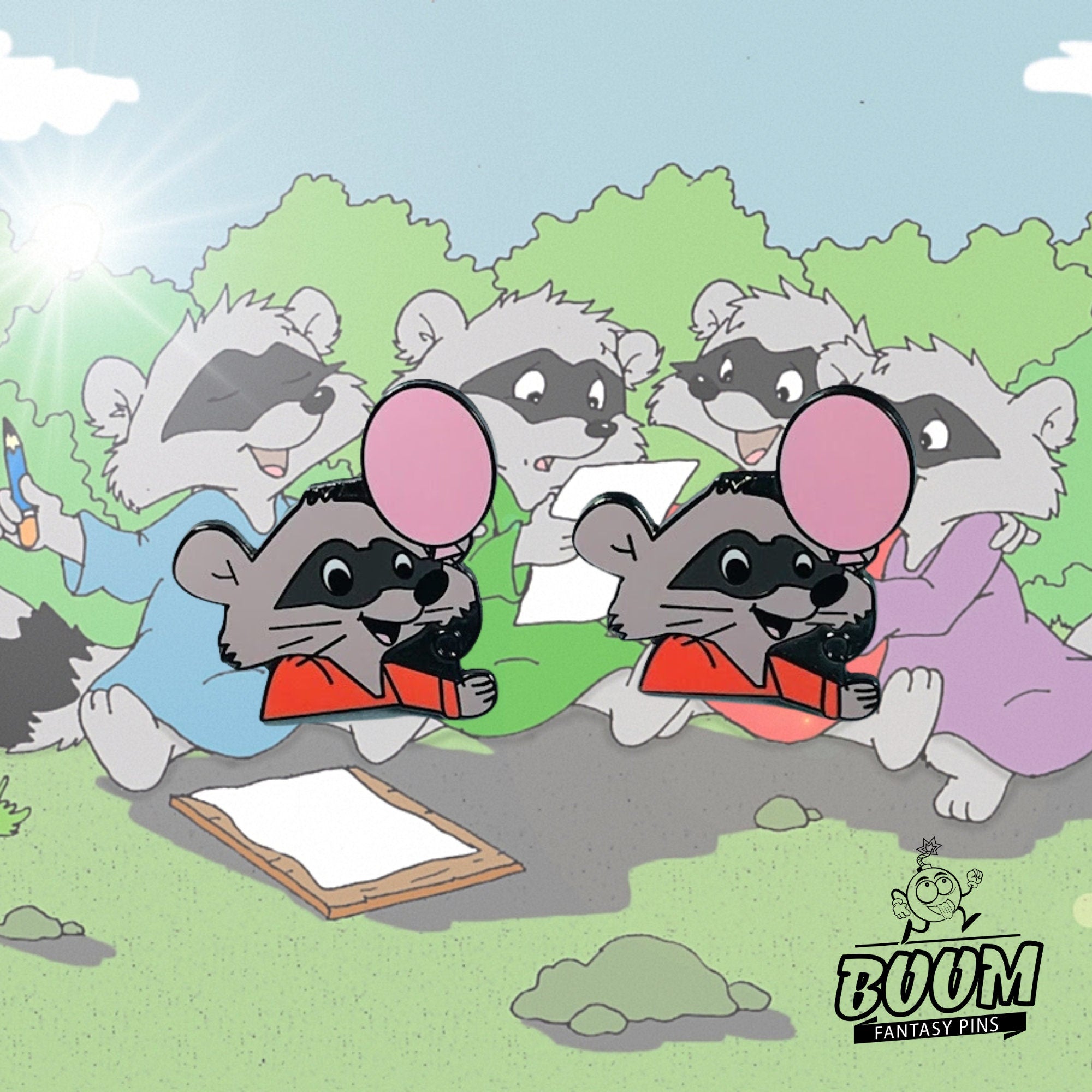 Cufflinks – Raccoon from Robin Hood – Disney Fantasy