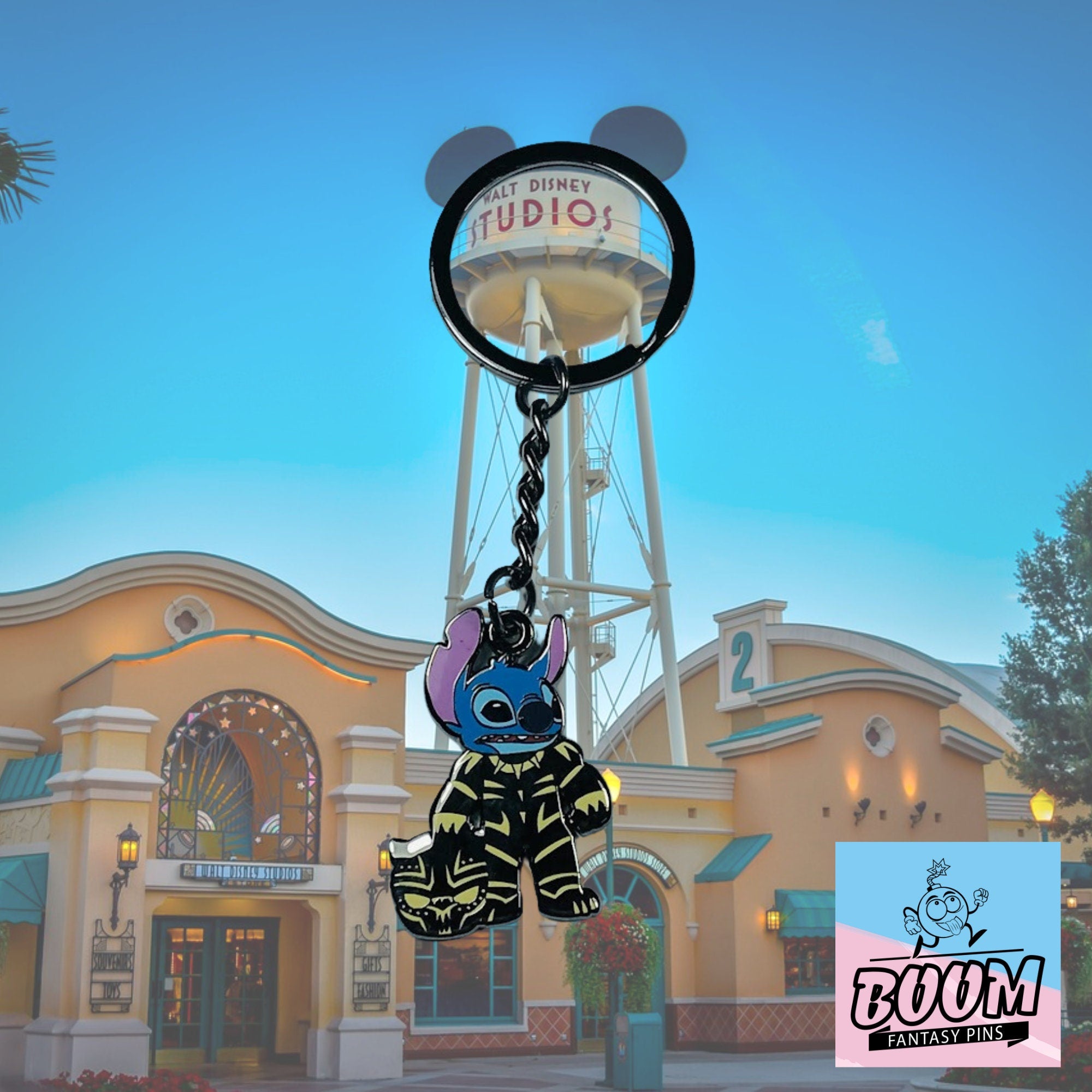 Llavero – Stitch como Pantera Negra de Lilo y Stitch – Disney Fantasy