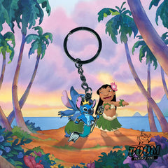 Llavero – Stitch como el Rey Tritón de Lilo &amp; Stitch – Disney Fantasy