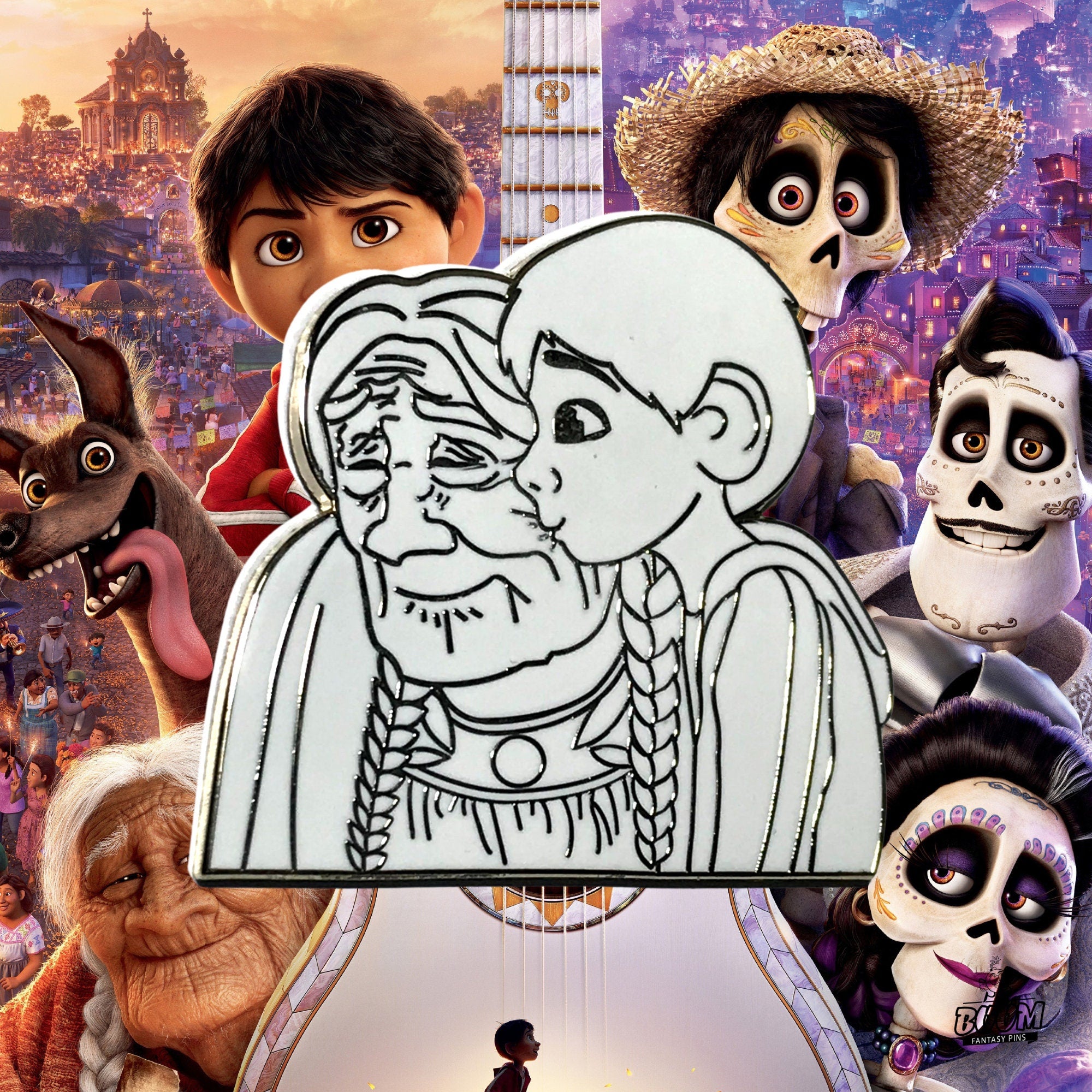 Pin's – Miguel et Maman Coco du film Coco – Disney Fantasy