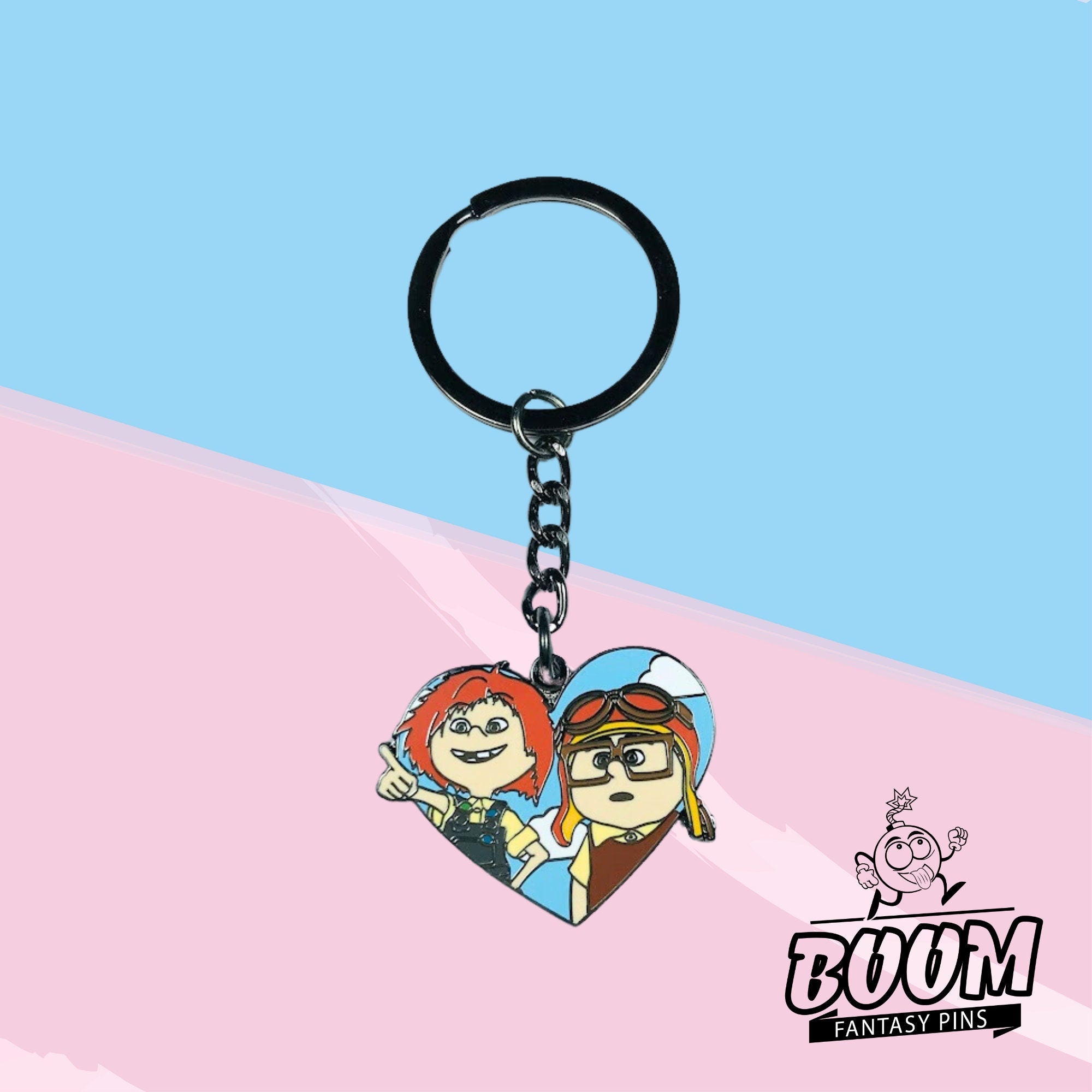 Porte-clés – Carl Fredricksen et Ellie Fredricksen du film Là-haut – Disney Fantasy