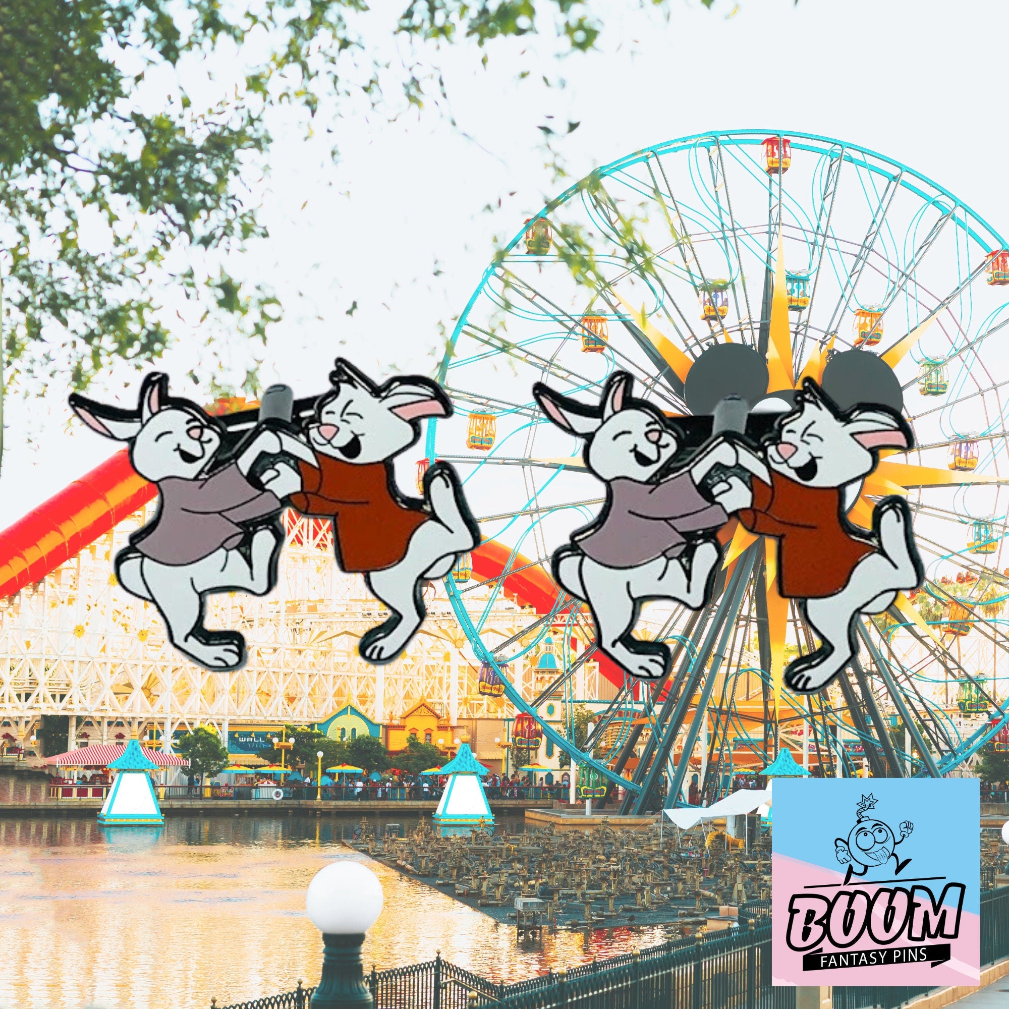 Cufflinks – Skippy and Sis Bunny from Robin Hood – Disney Fantasy