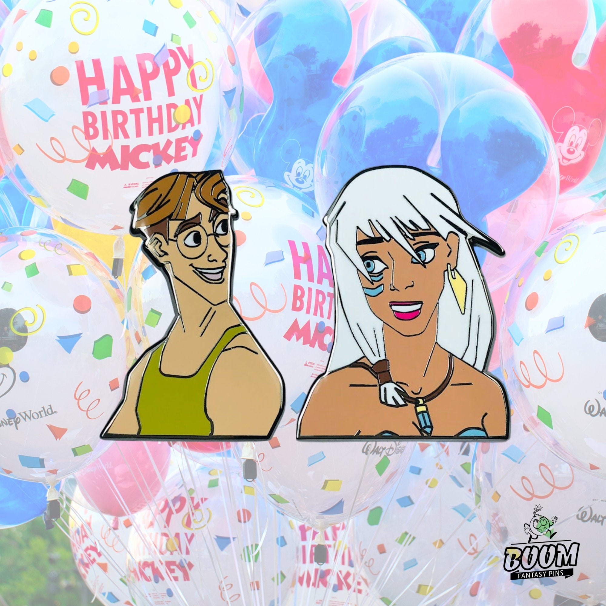 Pin – Milo Thatch and Princess Kida from Atlantis The Lost Empire – Disney Fantasy