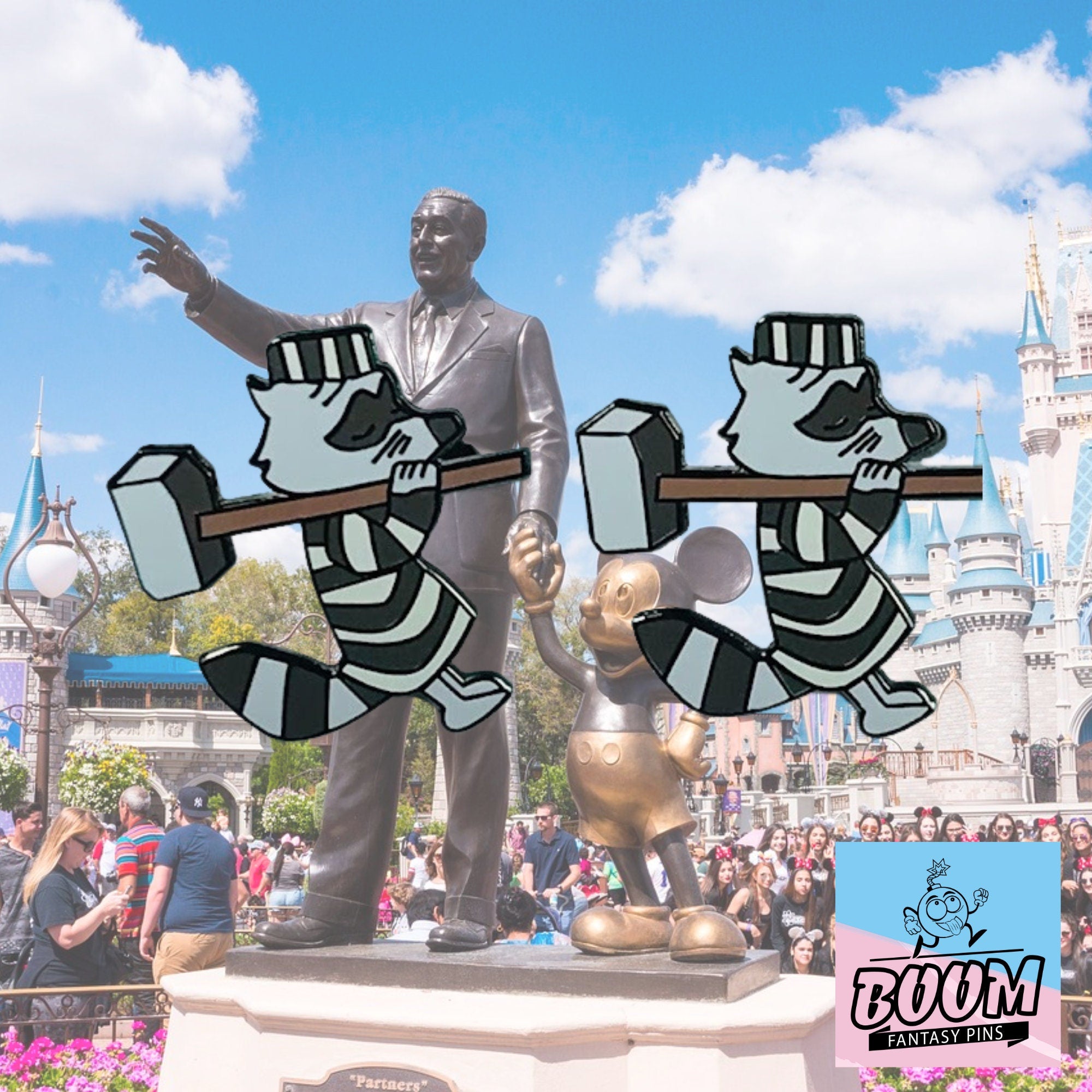 Cufflinks – Recurring Raccoon from Robin Hood – Disney Fantasy