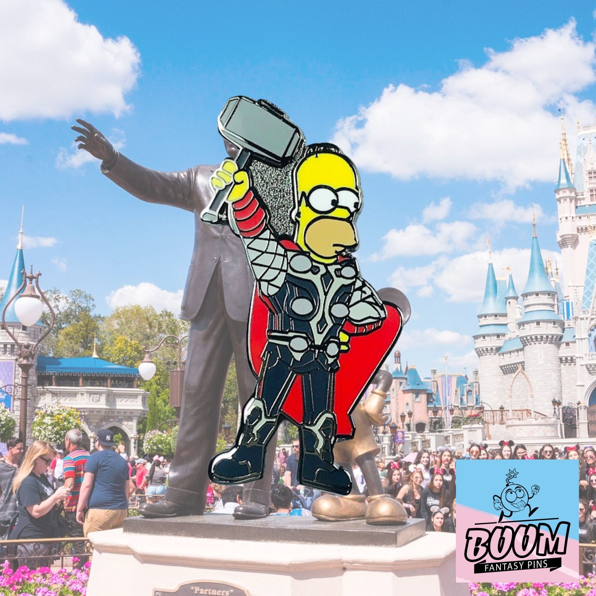 Pin's – Homer Simpson des Simpson – Disney Fantasy