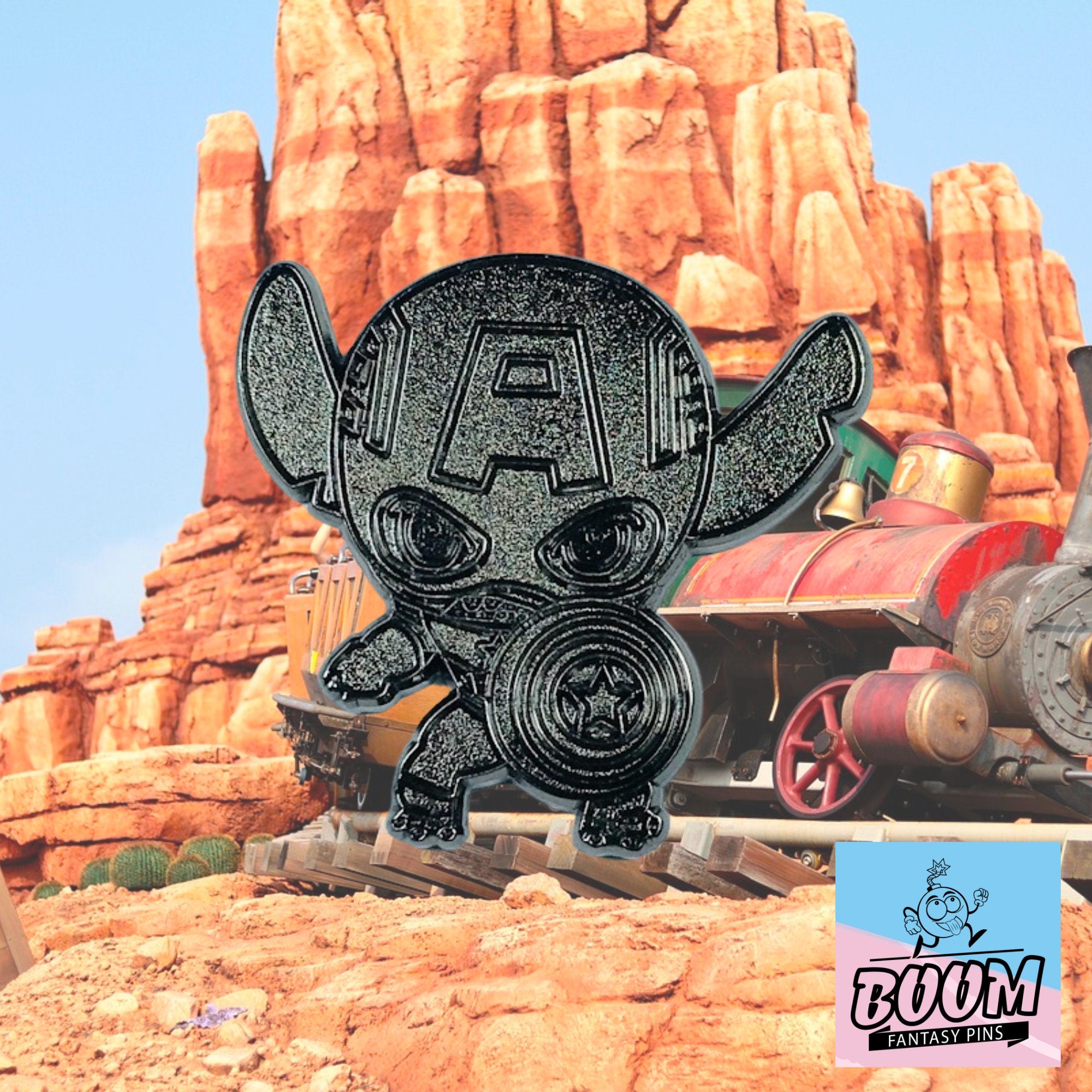 Pin's – Stitch en Captain America de Lilo &amp; Stitch – Disney Fantasy