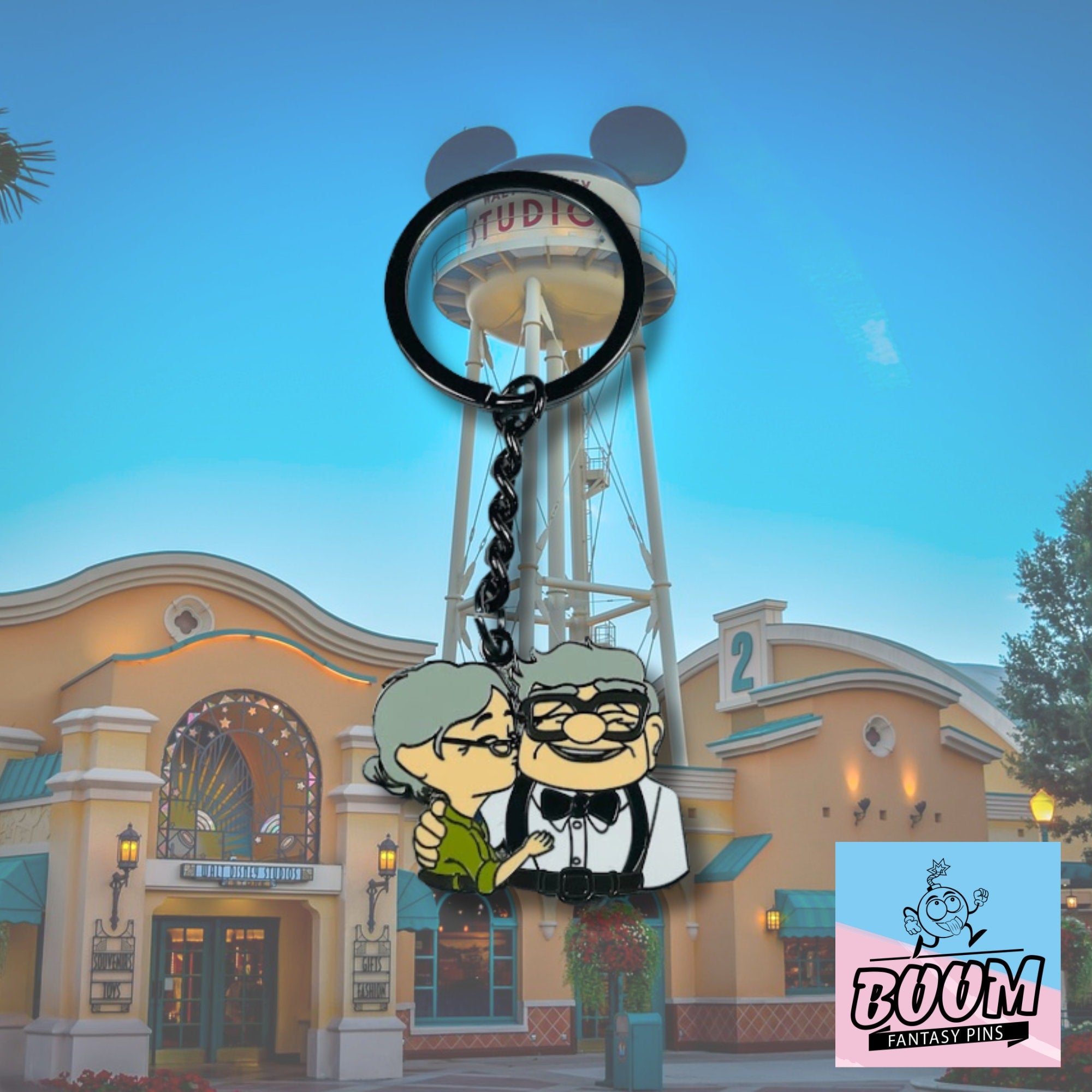 Llavero – Carl Fredricksen y Ellie Fredricksen de Up – Disney Fantasy