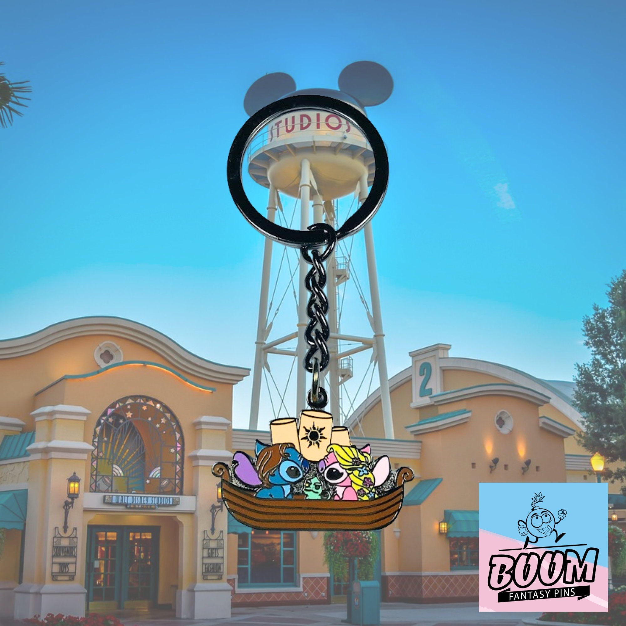 Llavero – Stitch y Ángel de Lilo &amp; Stitch – Disney Fantasy