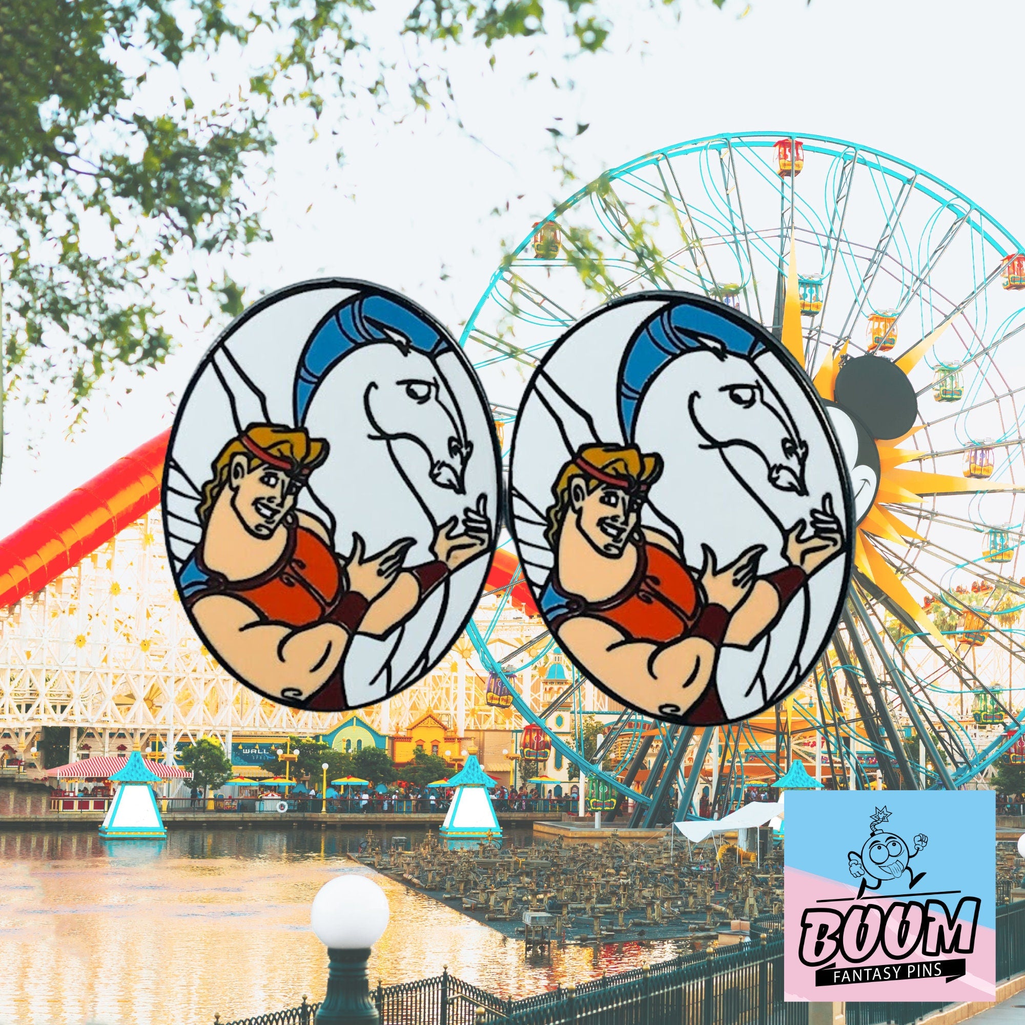 Boutons de manchette – Hercule et Pégase du film Hercule – Disney Fantasy