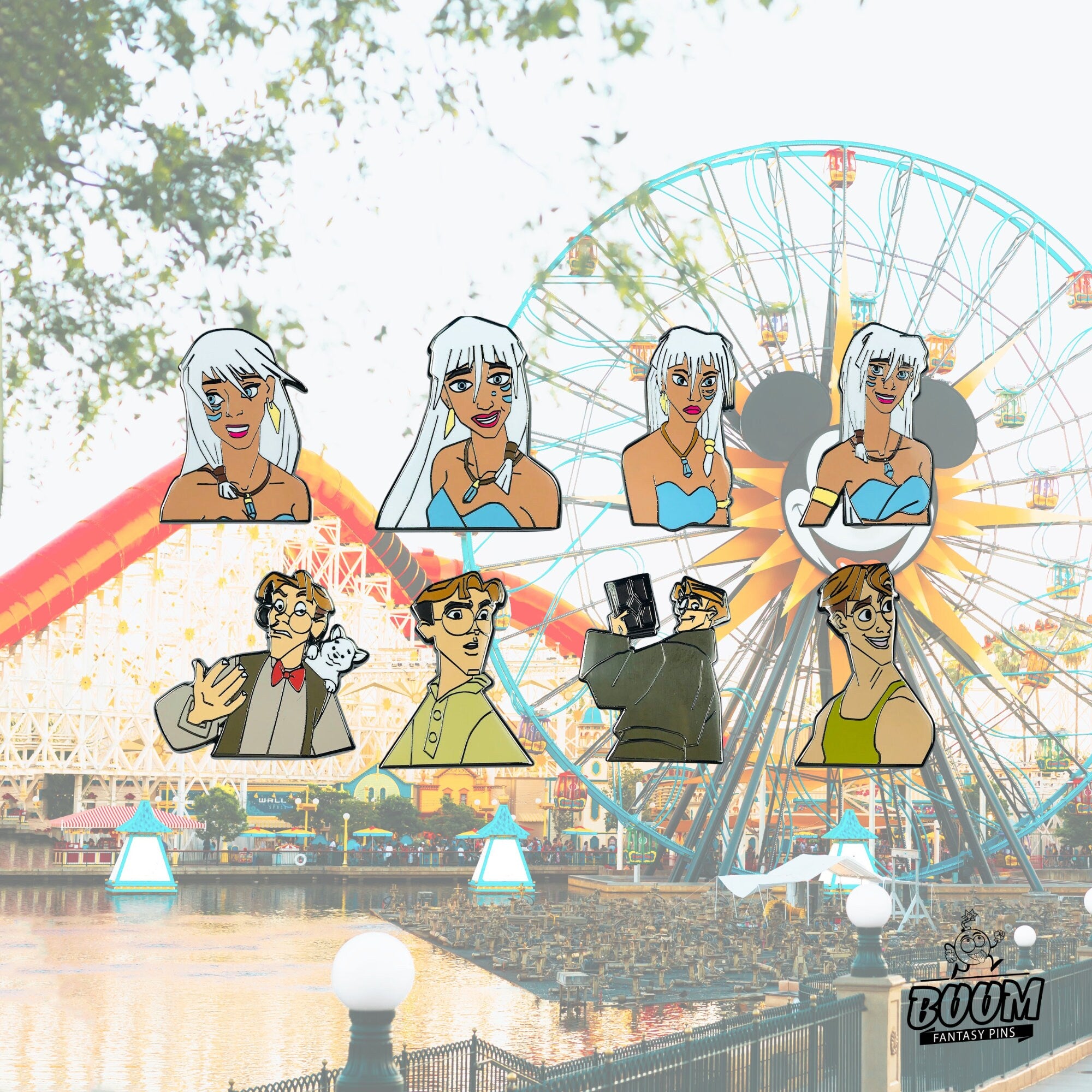 Pin – Milo Thatch and Kida Nedakh from Atlantis The Lost Empire – Disney Fantasy