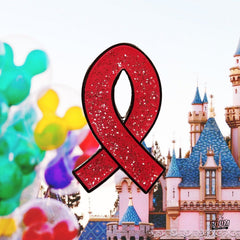 Pin – Corbata roja de concienciación de la Campaña de Concientización – Disney Fantasy