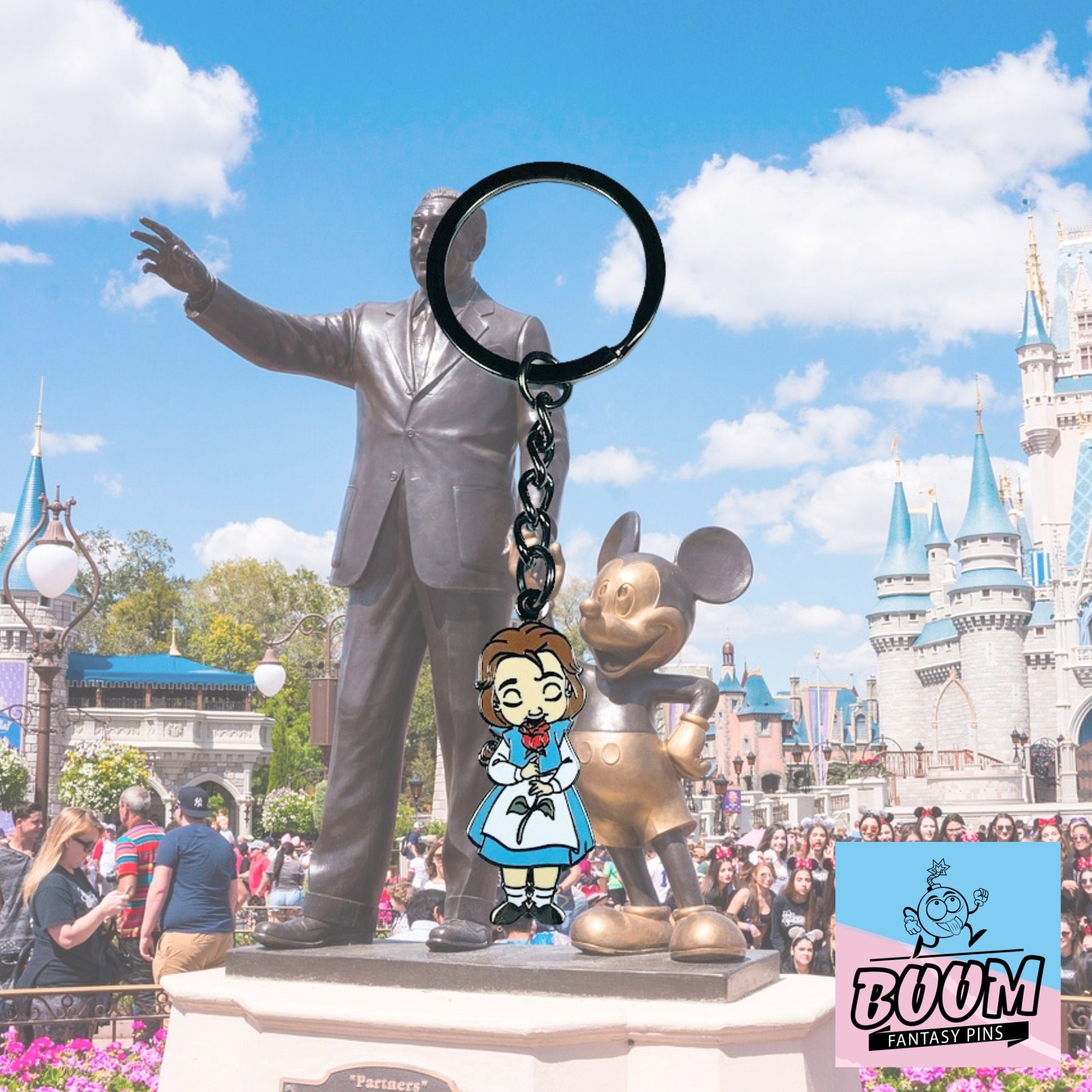 Porte-clés – Belle de La Belle et la Bête – Disney Fantasy