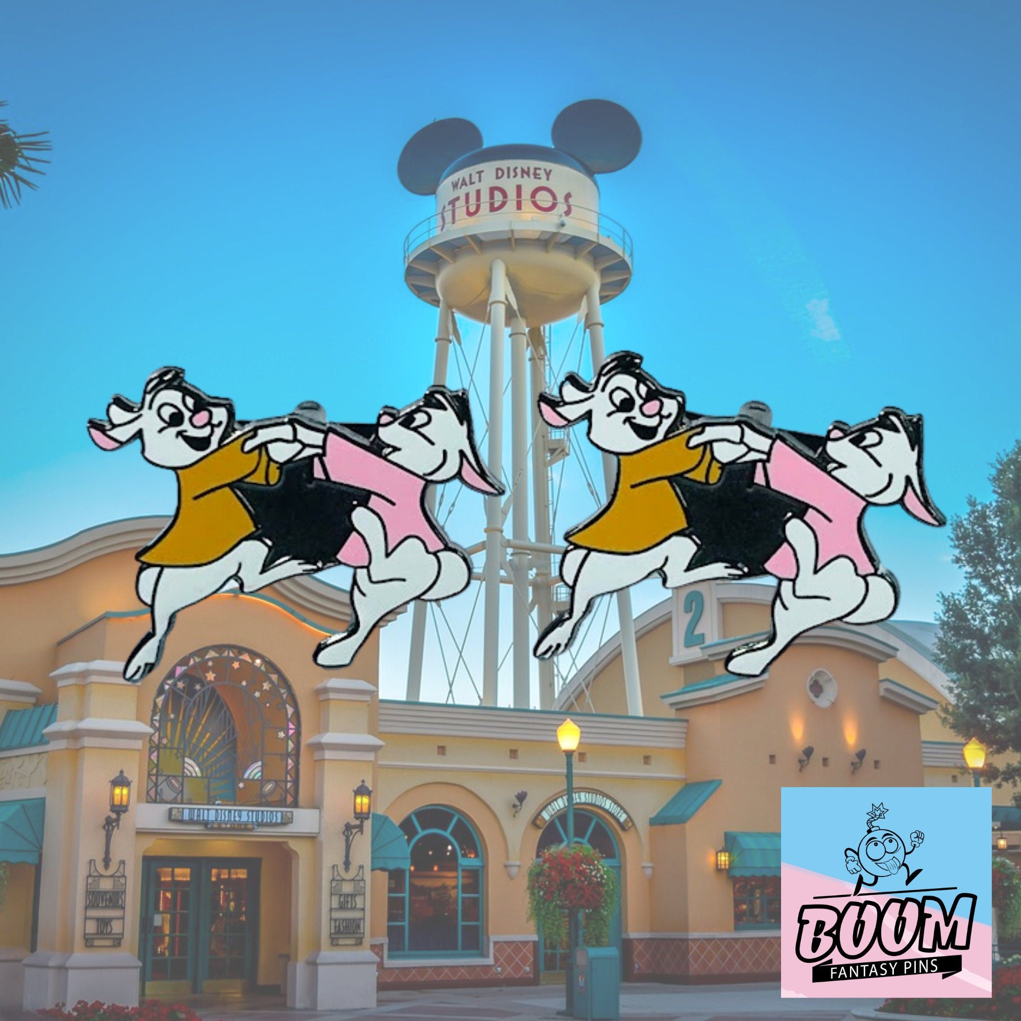 Cufflinks – Skippy Yellow and Sis Bunny from Robin Hood – Disney Fantasy