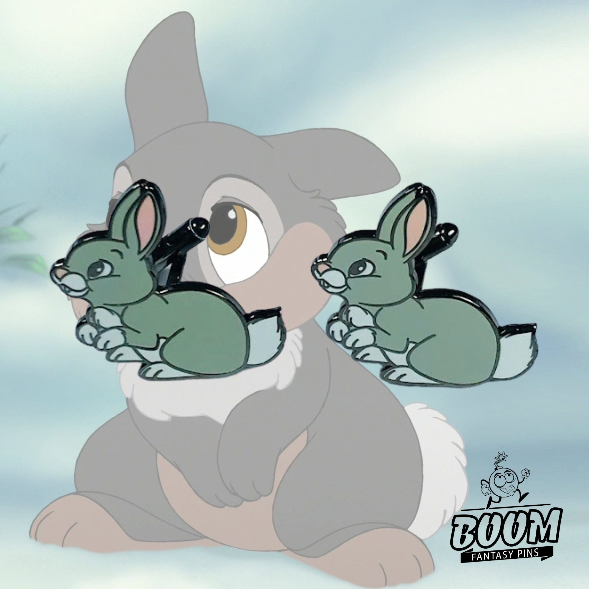 Boutons de manchette – Lapin de Blanche-Neige et les Sept Nains – Disney Fantasy