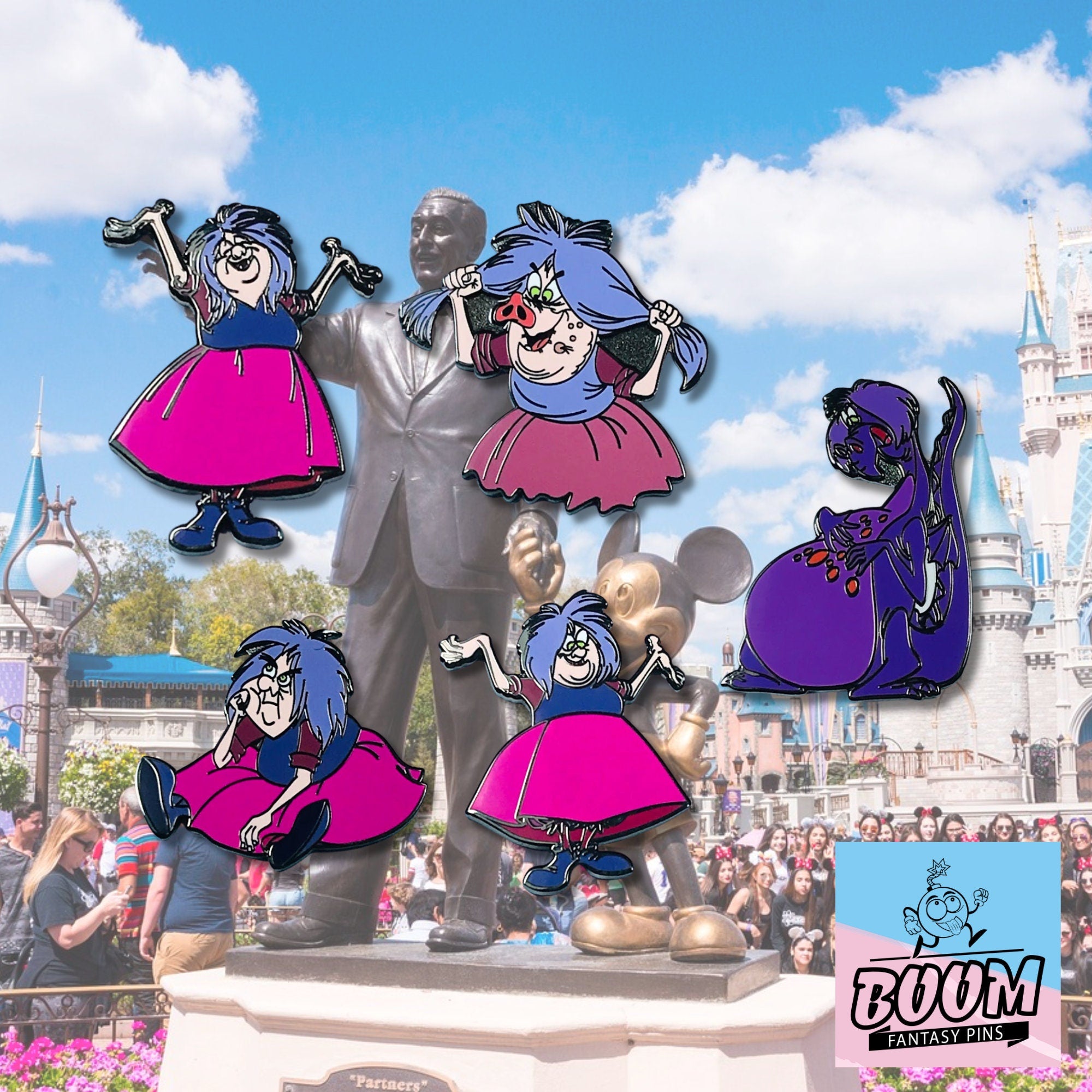 Pin's – Madame Mim du film Merlin l'Enchanteur – Disney Fantasy