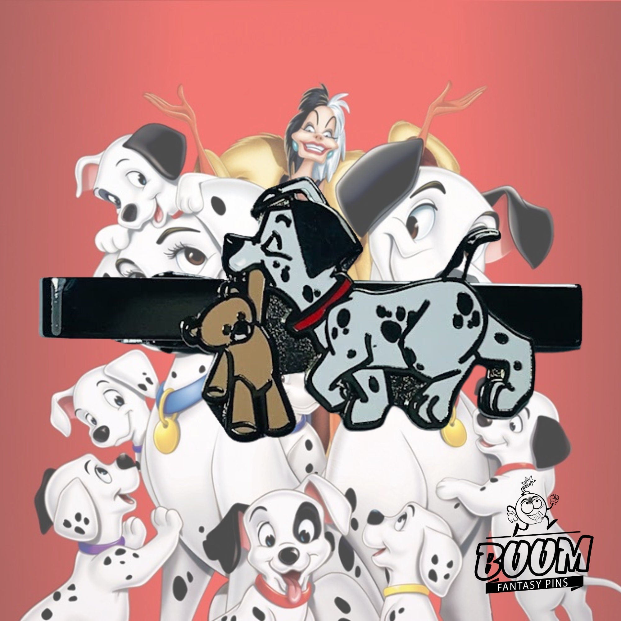 Pinza de corbata – Parche y osito de 101 Dálmatas – Disney Fantasy