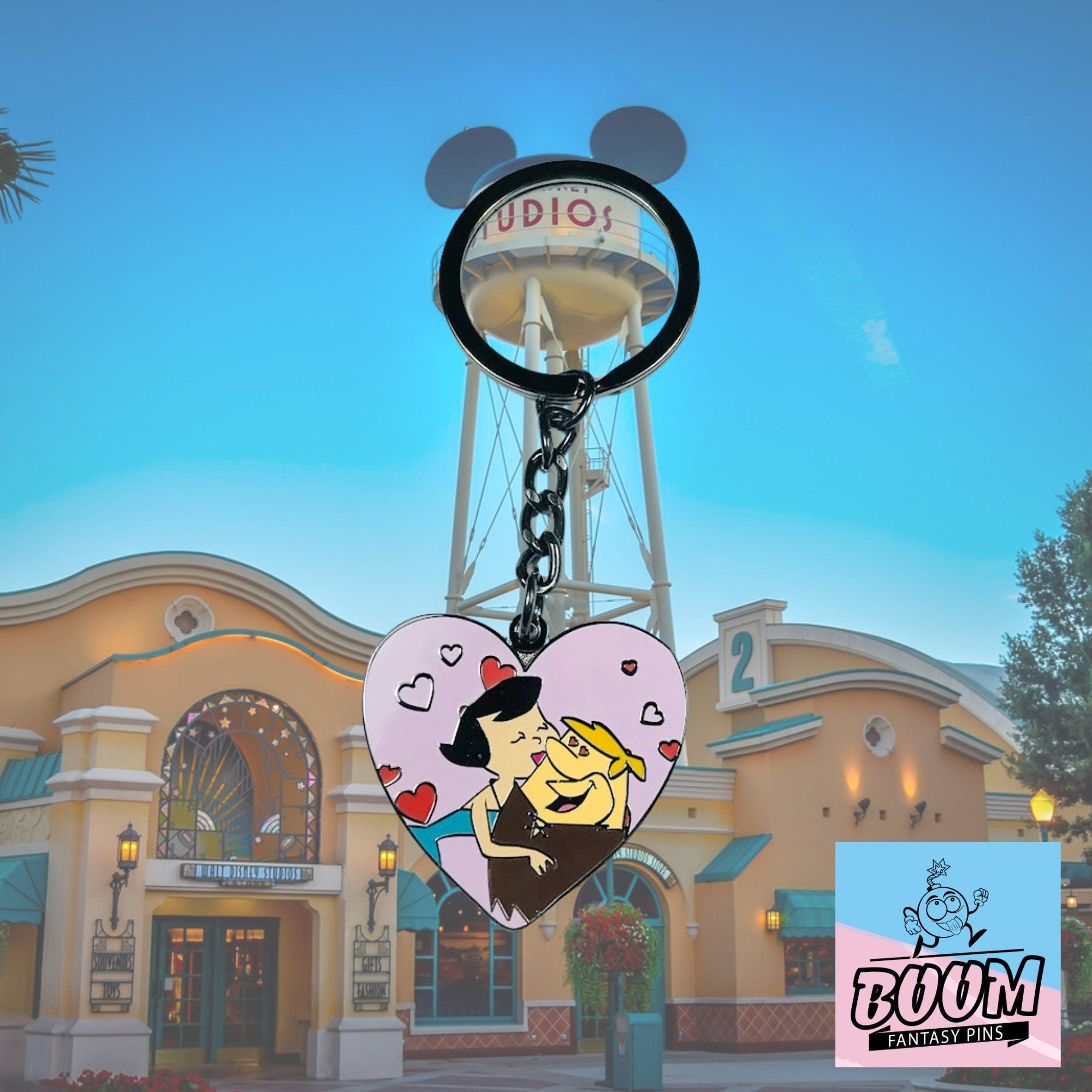 Porte-clés – Pablo et Betty des Pierrafeu – Disney Fantasy