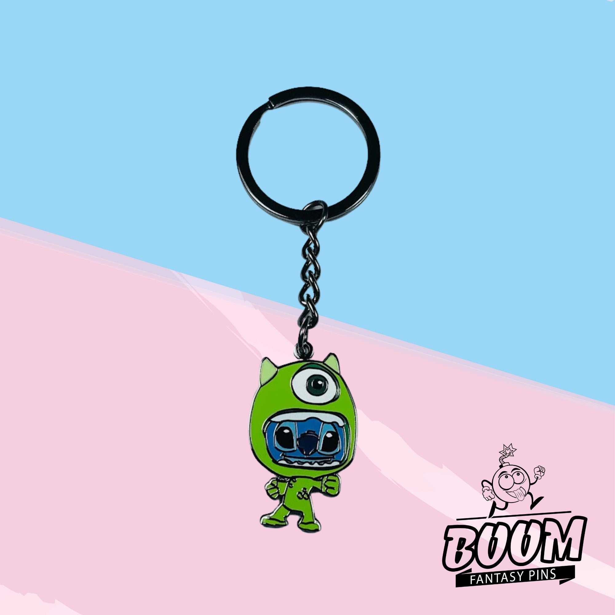 Llavero – Experimento 626 Stitch como Mike Wazowski de Lilo y Stitch Disney Fantasy