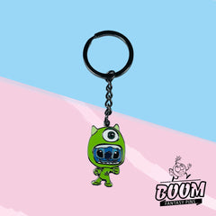 Llavero – Experimento 626 Stitch como Mike Wazowski de Lilo y Stitch Disney Fantasy