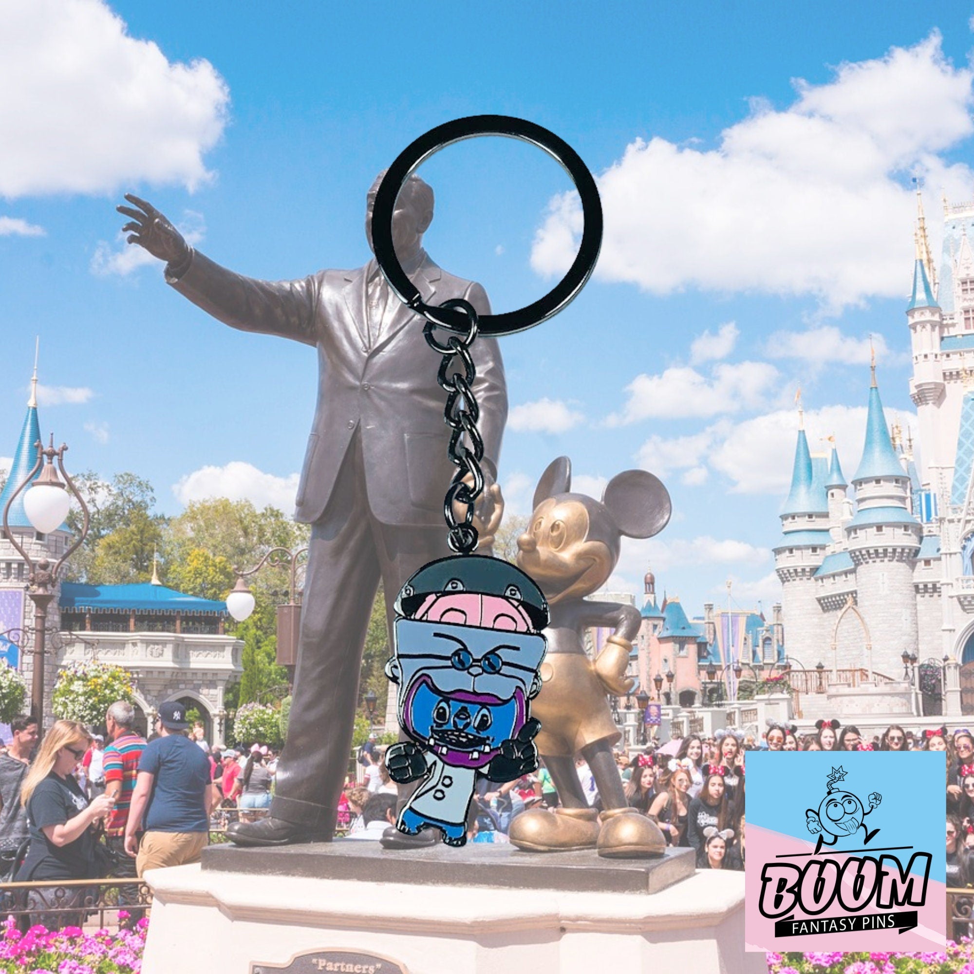 Porte-clés – Stitch de l'expérience 626 en Dr Finkelstein de Lilo &amp; Stitch – Disney Fantasy