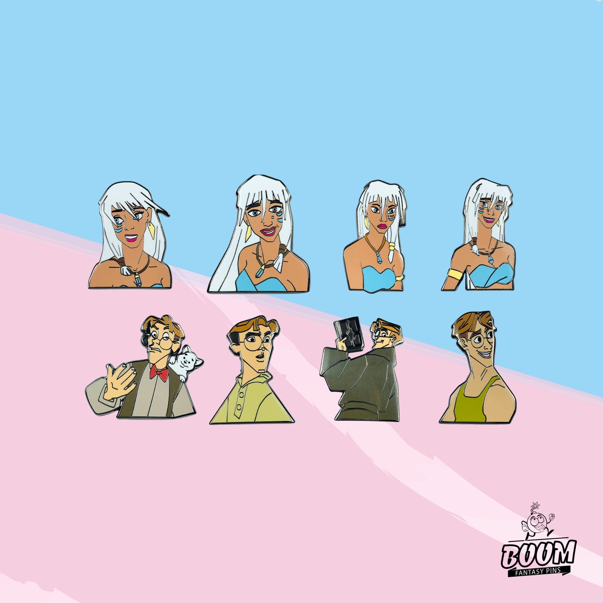 Pin – Milo Thatch and Kida Nedakh from Atlantis The Lost Empire – Disney Fantasy