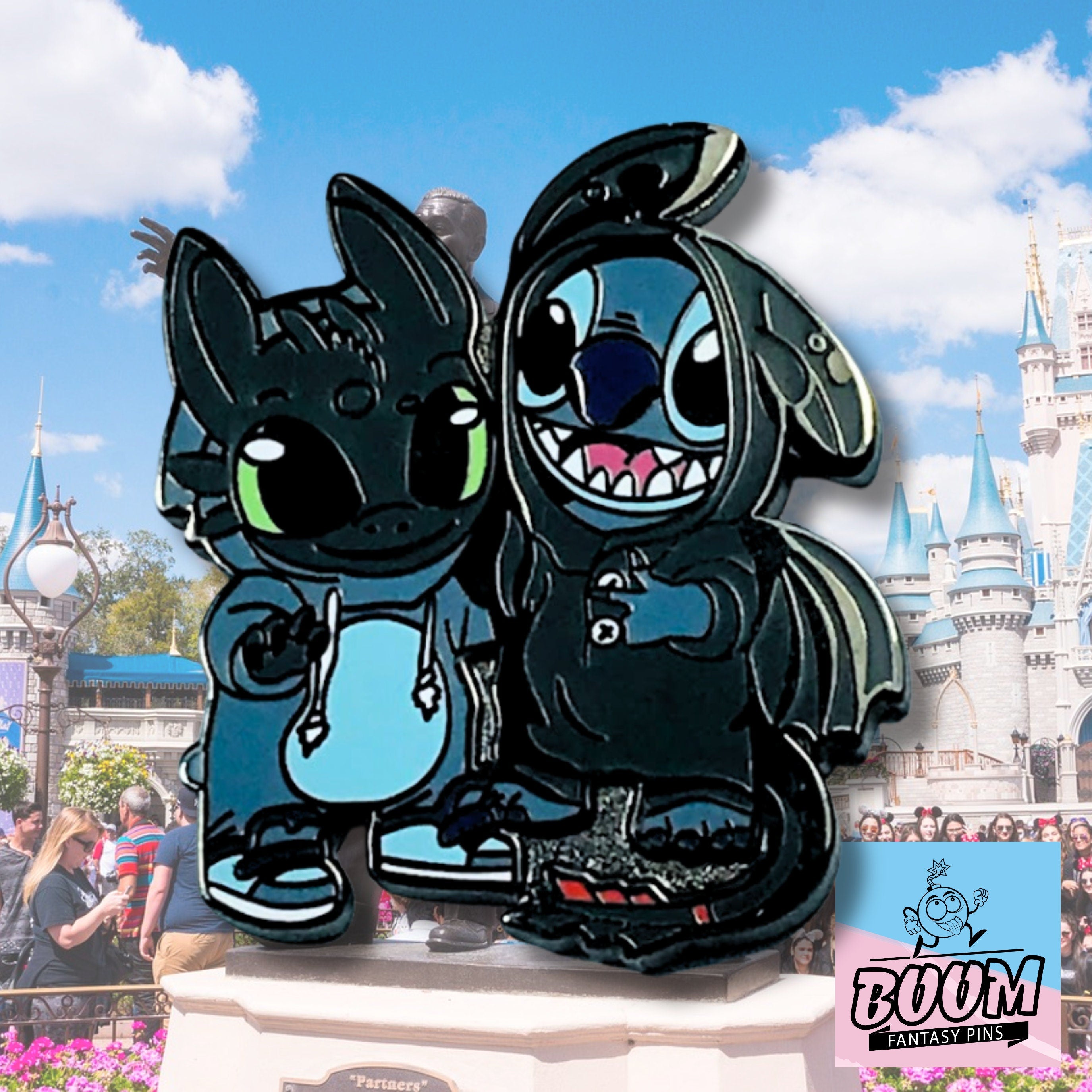 Épingle – Stitch de Lilo et Stitch et Krokmou de Dragons – Disney Fantasy