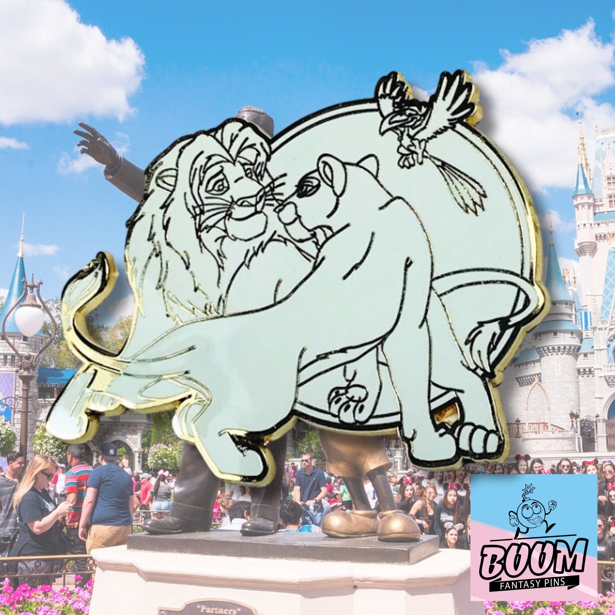 Pin – Simba Nala y Zazu de El Rey León Disney Fantasy