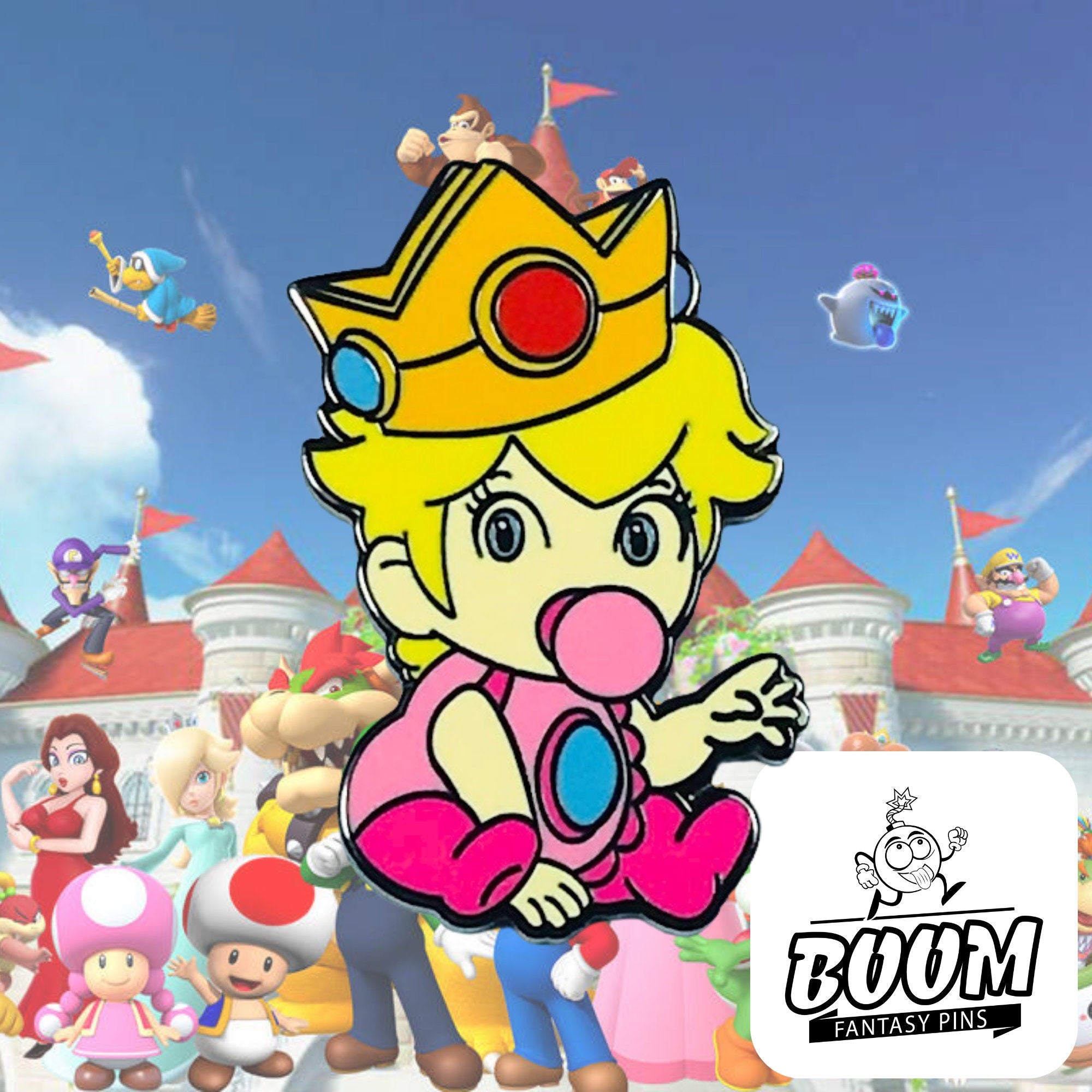 Pin's – Bébé Princesse Peach de Mario Bros – Disney Fantasy