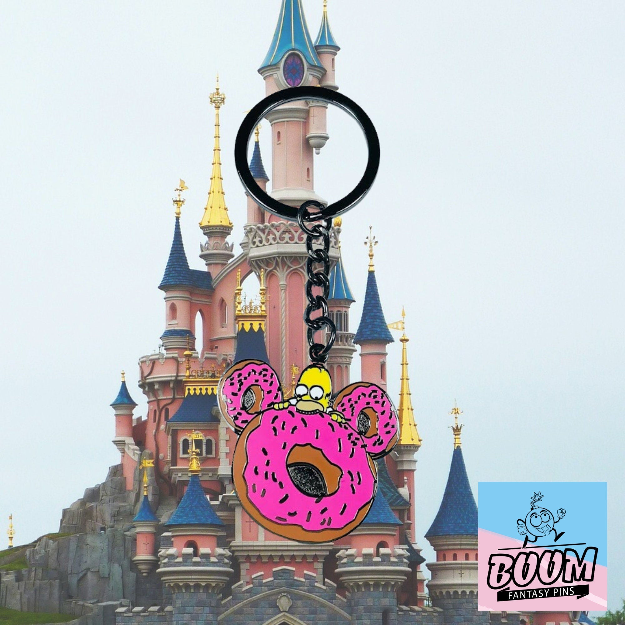 Llavero – Homer Simpson de Los Simpson – Disney Fantasy