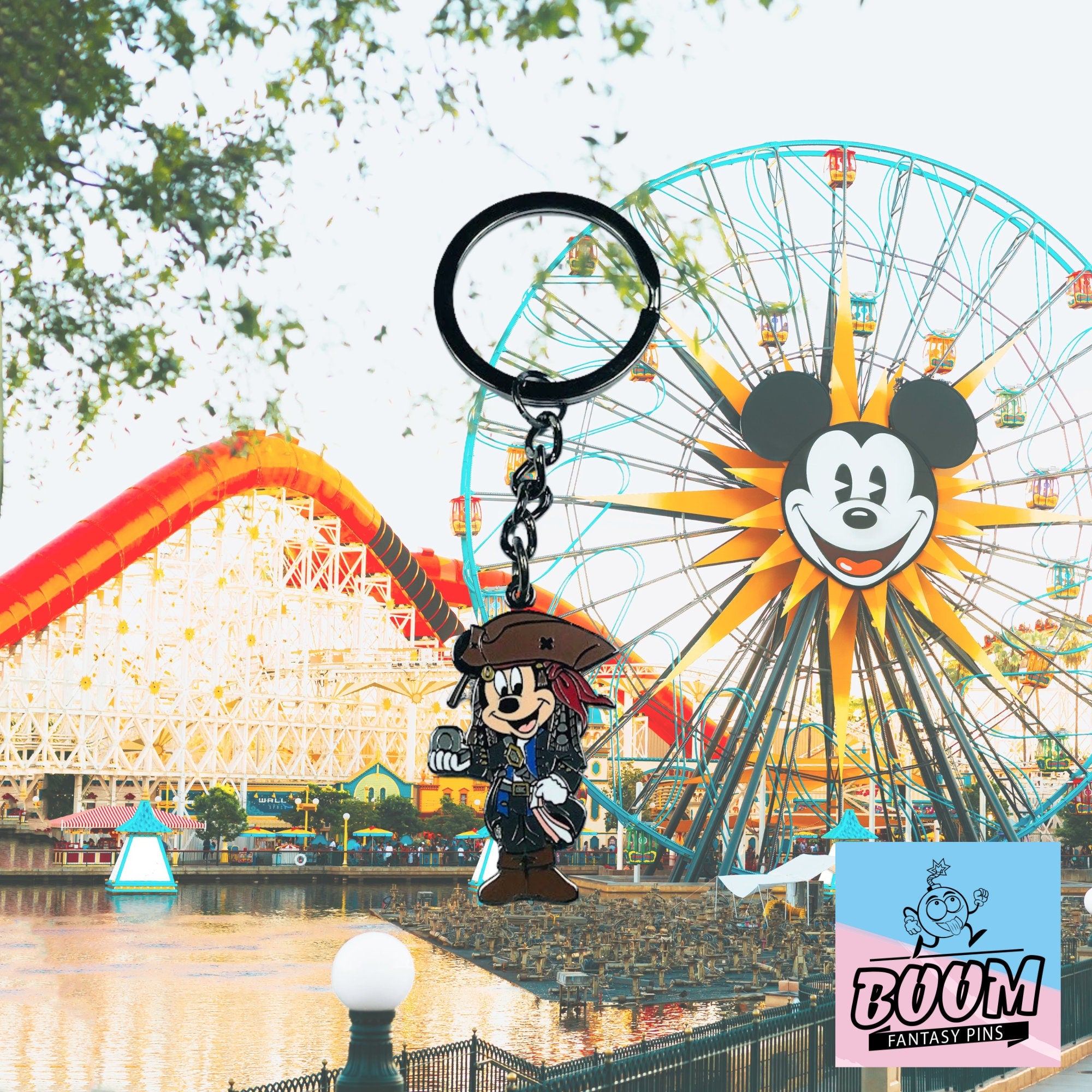 Porte-clés – Mickey Mouse dans le rôle de Jack Sparrow de Disney Fantasy – Disney Fantasy