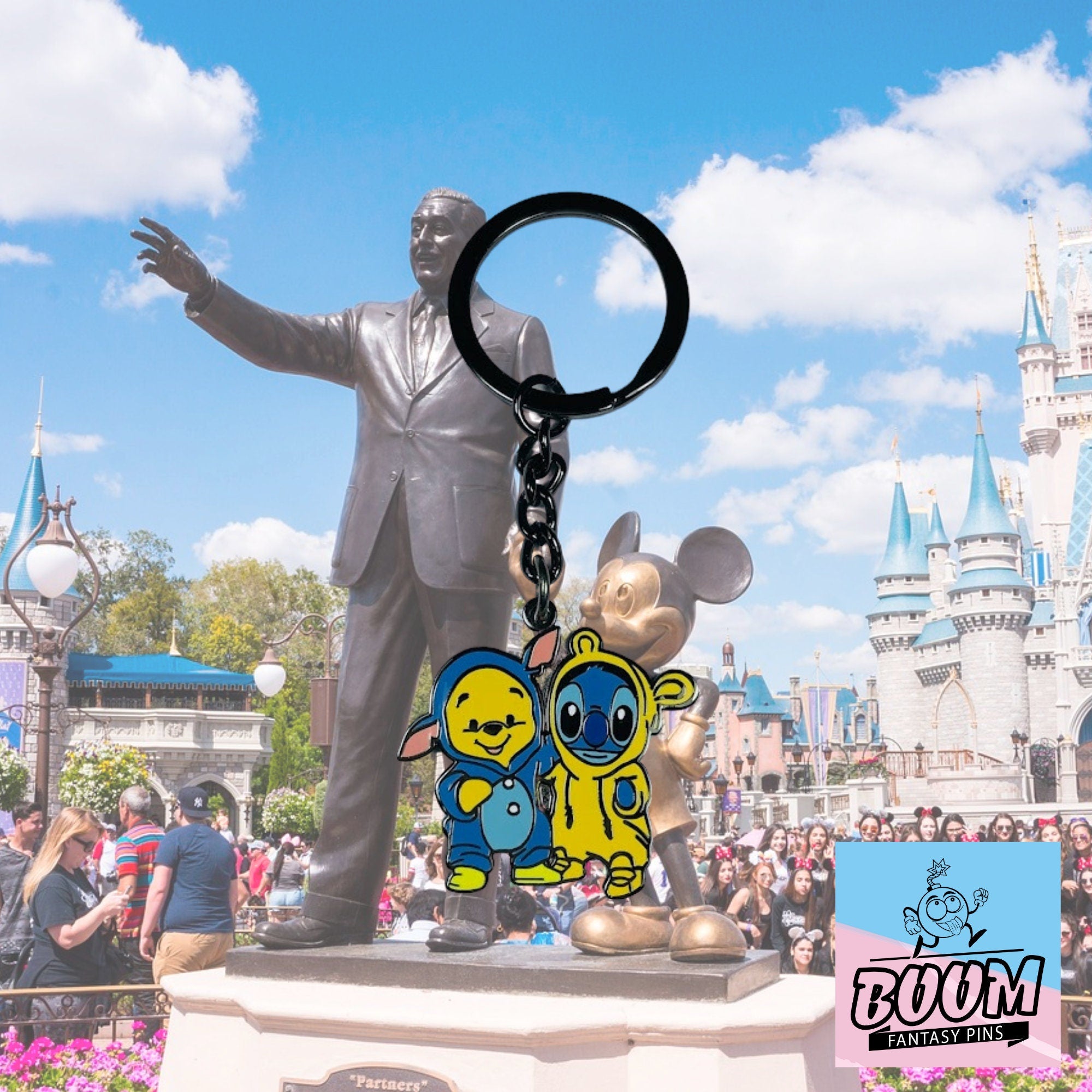 Llavero – Experimento Stitch 626 y Winnie the Pooh de Lilo &amp; Stitch y Winnie the Pooh – Disney Fantasy