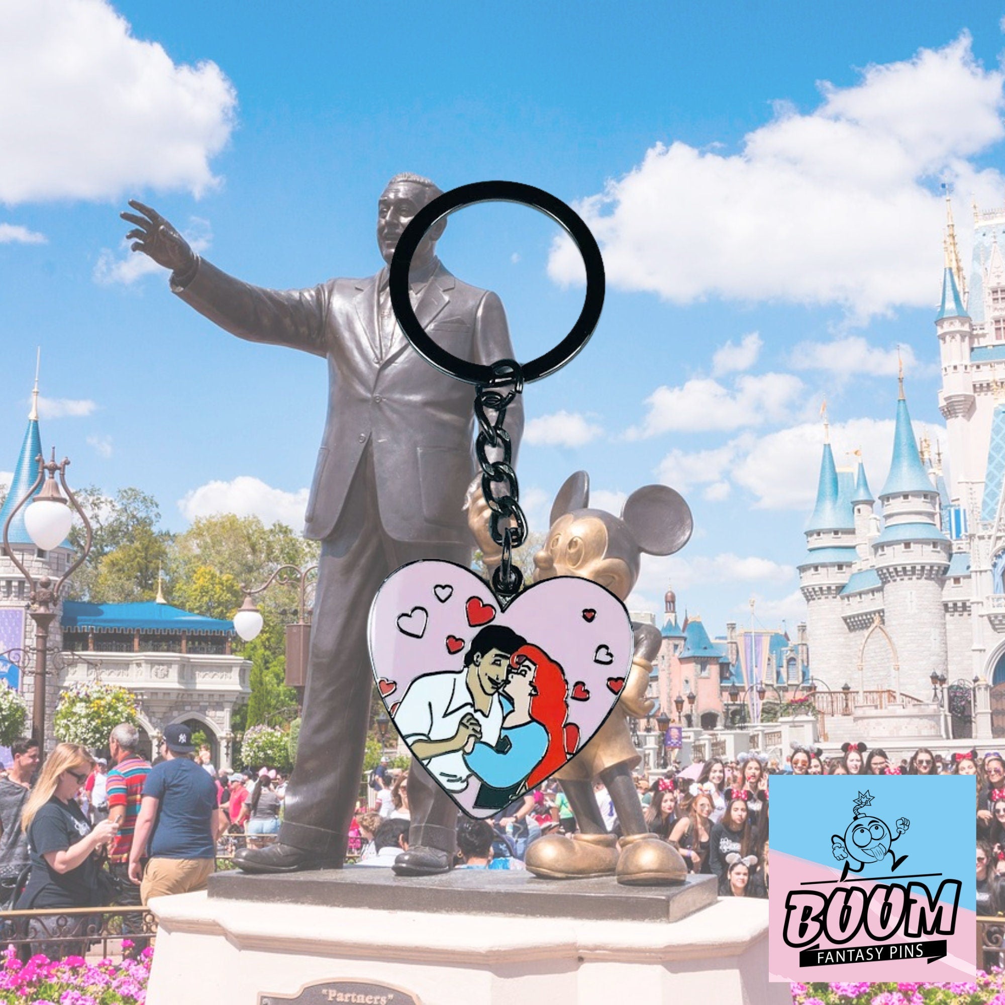 Porte-clés – Ariel et le prince Éric de La Petite Sirène – Disney Fantasy