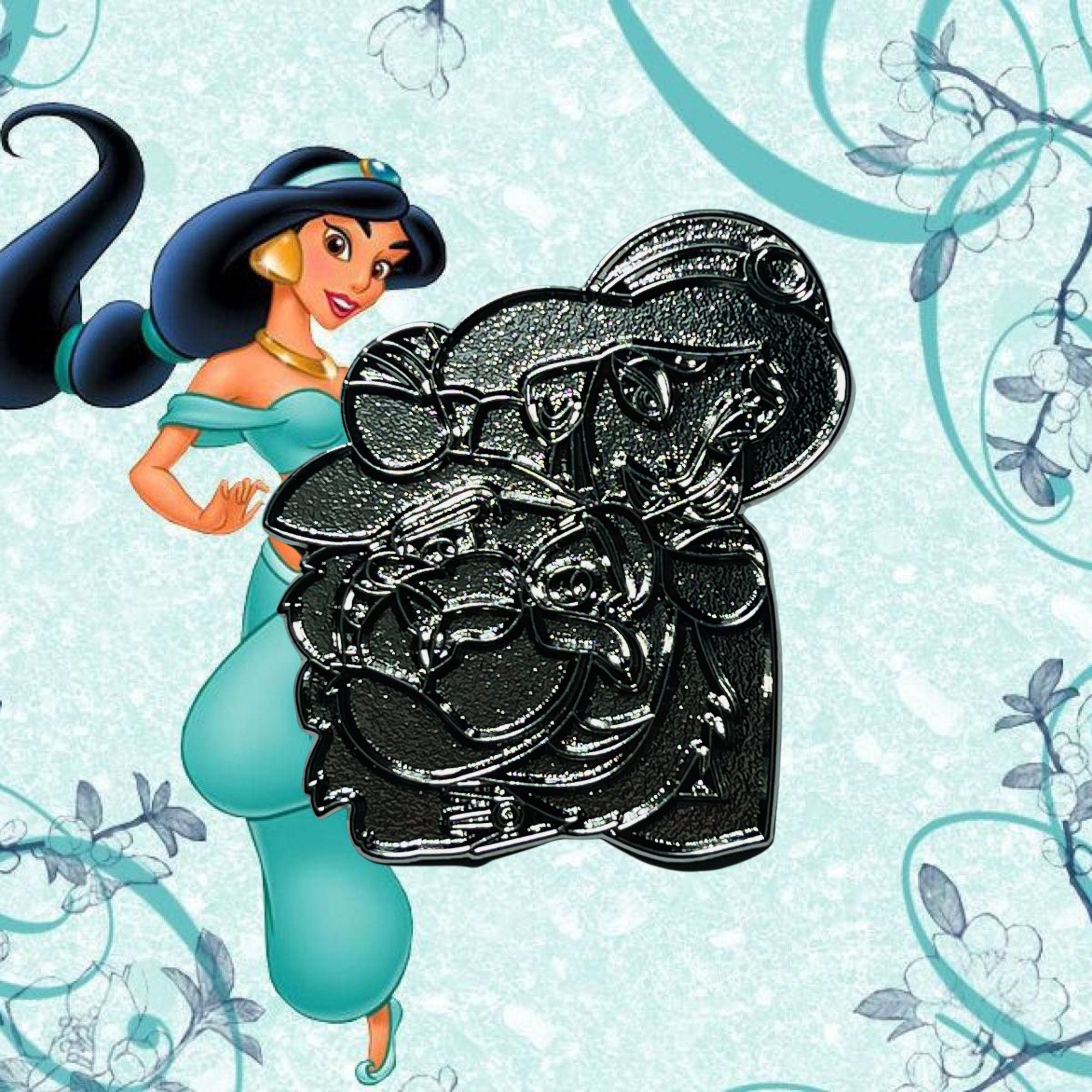 Pin – Rajah y la Princesa Jasmine de Aladdin – Disney Fantasy