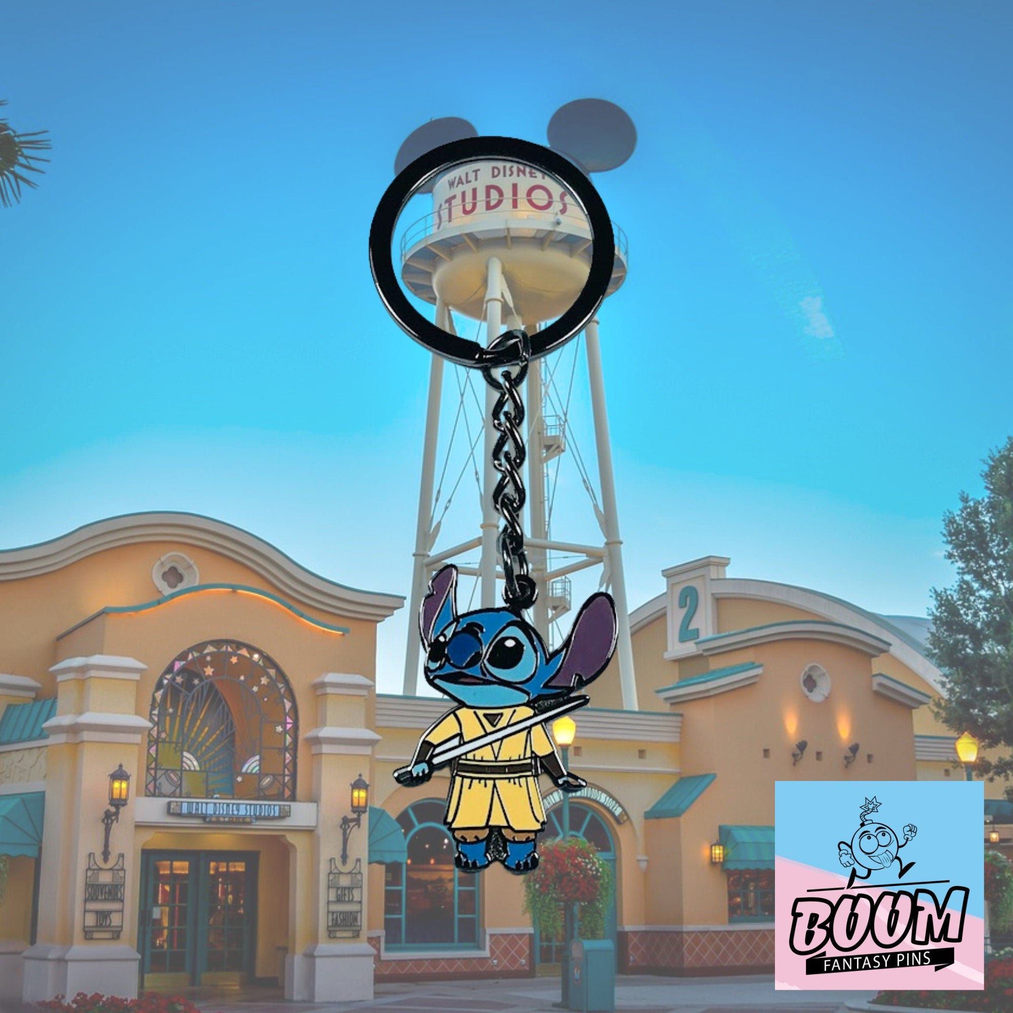 Llavero – Experimento 626 Stitch como Rey de Lilo &amp; Stitch – Disney Fantasy