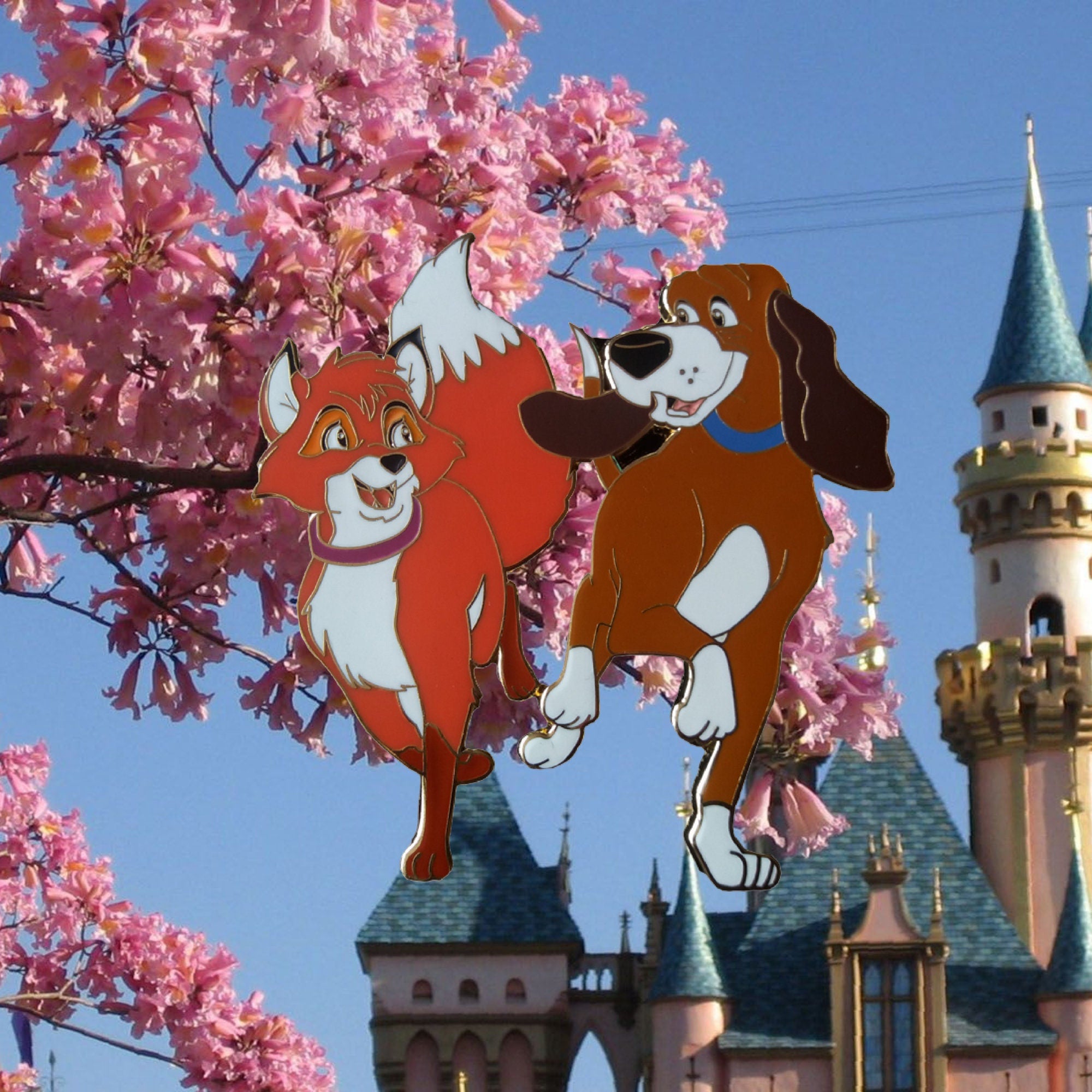 Pin's – Tod et Toby du film Rox et Rouky – Disney Fantasy