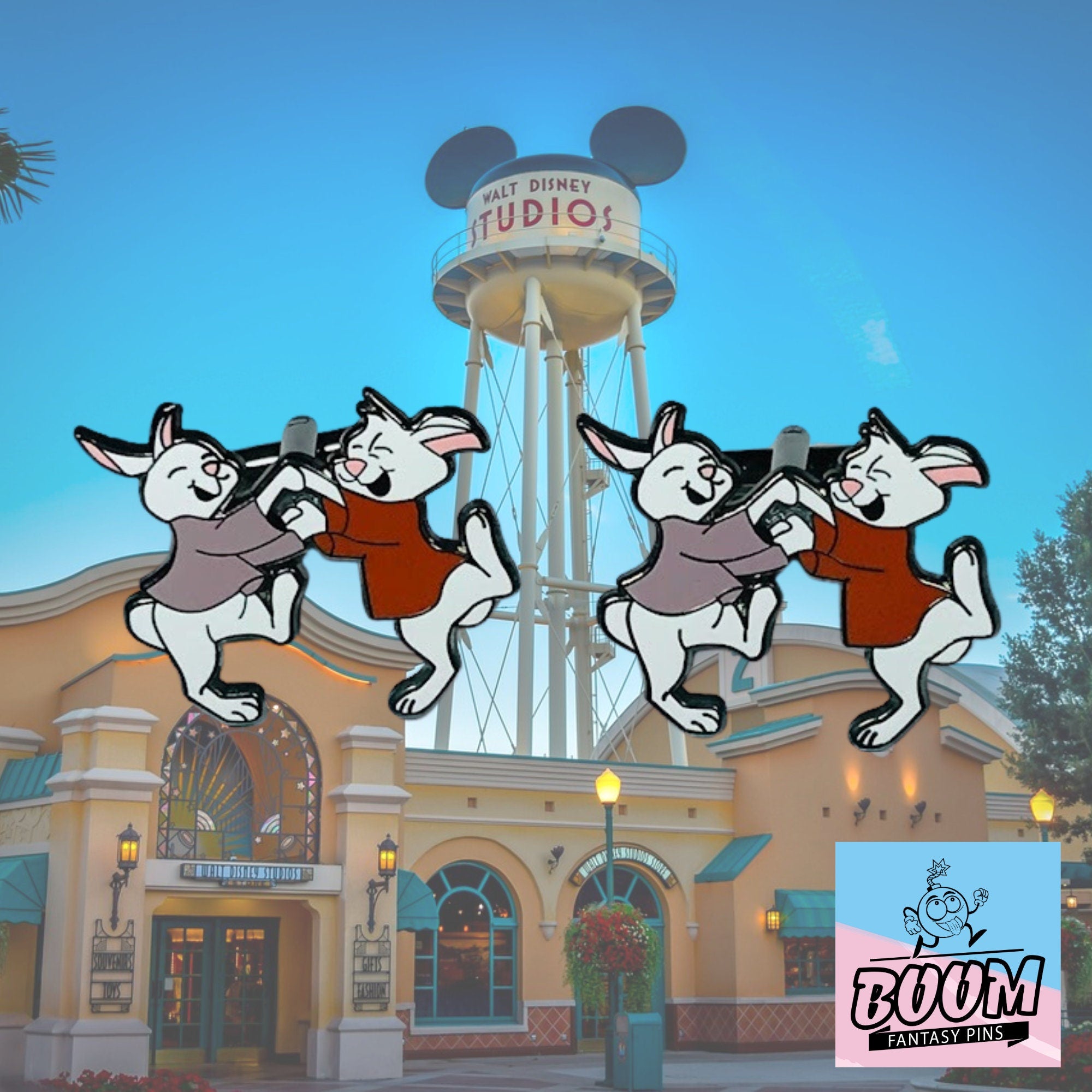 Cufflinks – Skippy and Sis Bunny from Robin Hood – Disney Fantasy