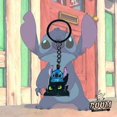 Llavero – Experimento 626 Stitch y Desdentao de Lilo y Stitch – Disney Fantasy