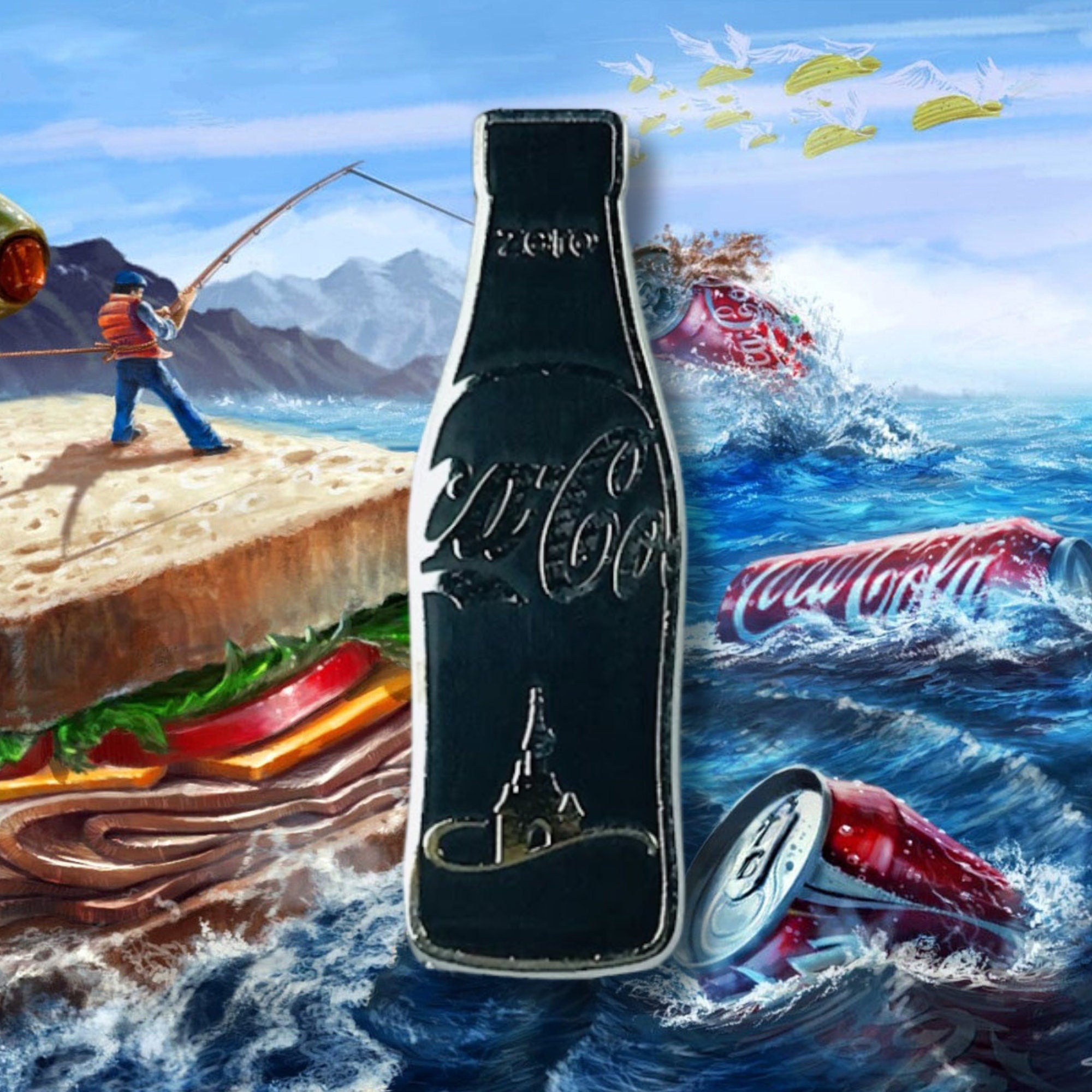Pin – Colaboración de Walt Disney con Coca Cola – Disney Fantasy