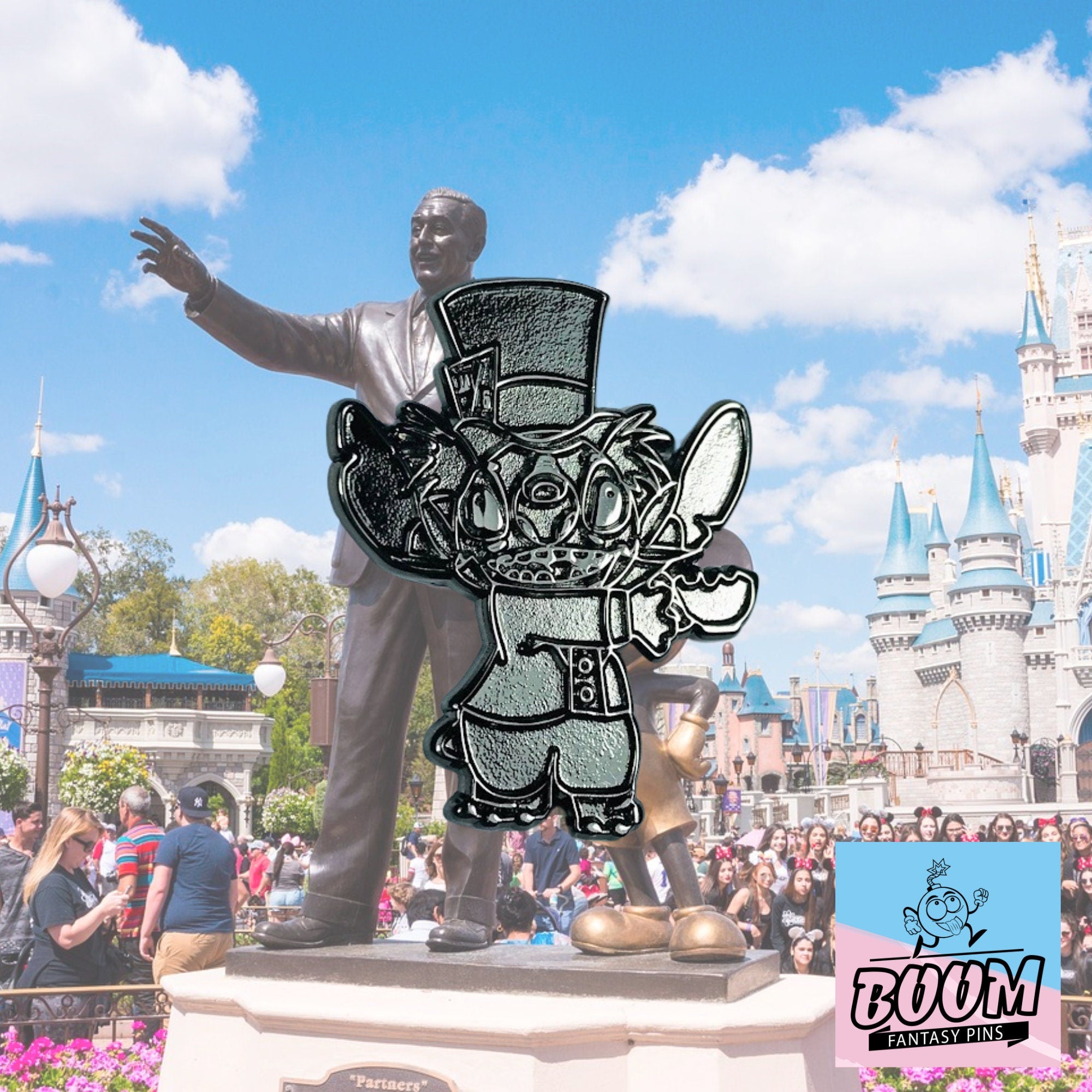 Pin's – Stitch en Chapelier fou de Lilo &amp; Stitch – Disney Fantasy