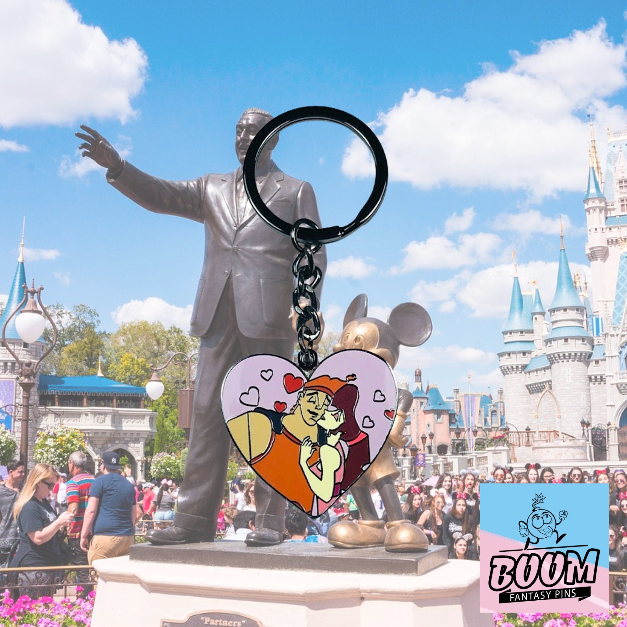 Porte-clés – Hercule et Mégara du film Hercule – Disney Fantasy