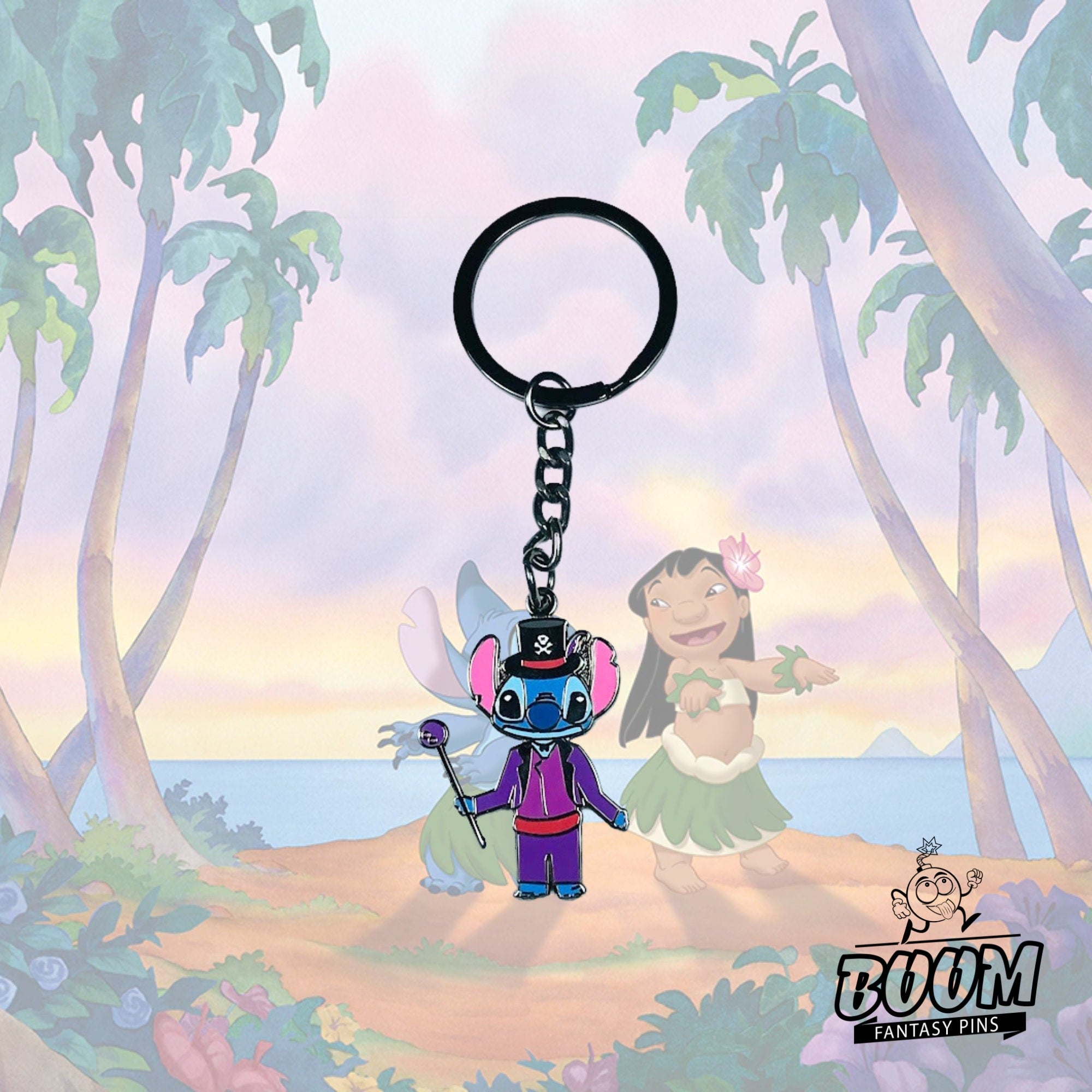 Keychain – Experiment 626 Stitch as Dr Facilier from Lilo & Stitch – Disney Fantasy