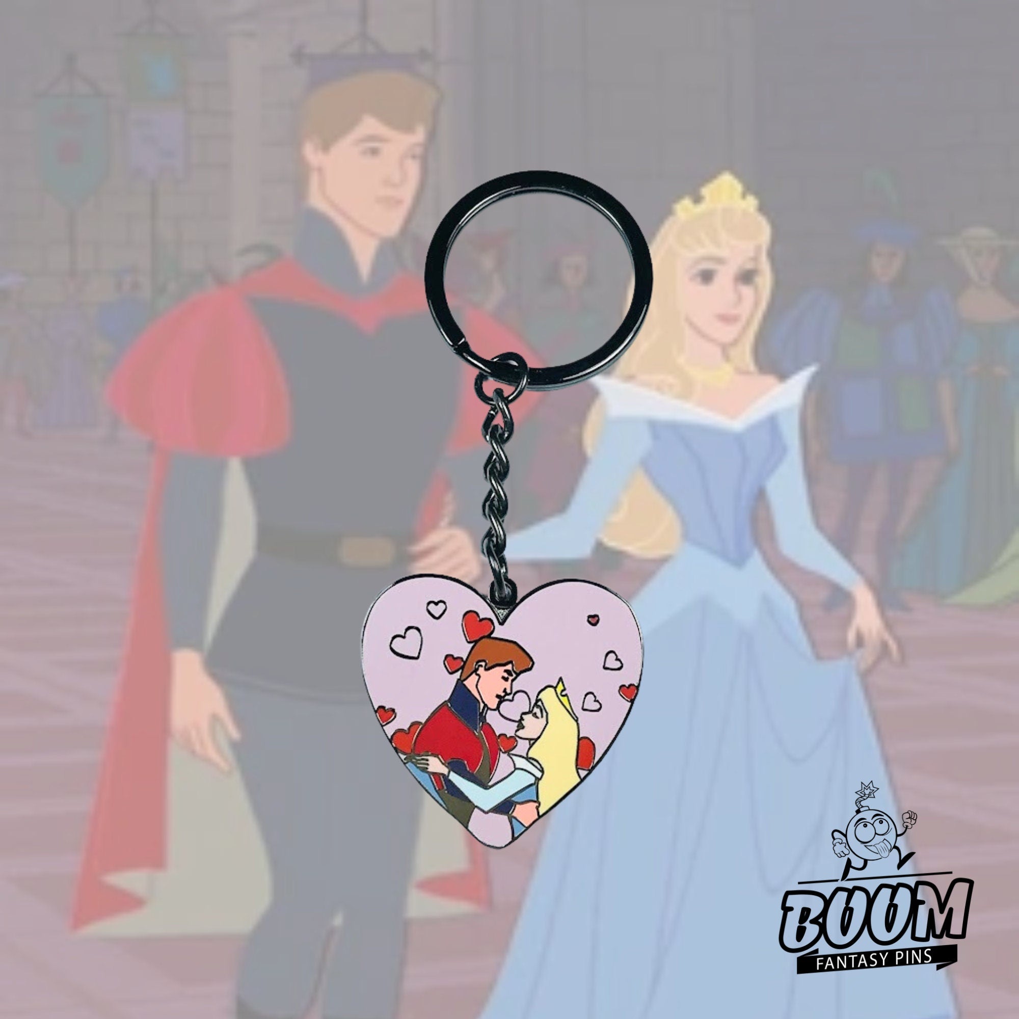 Porte-clés – Princesse Aurore et Prince Philippe de La Belle au bois dormant – Disney Fantasy