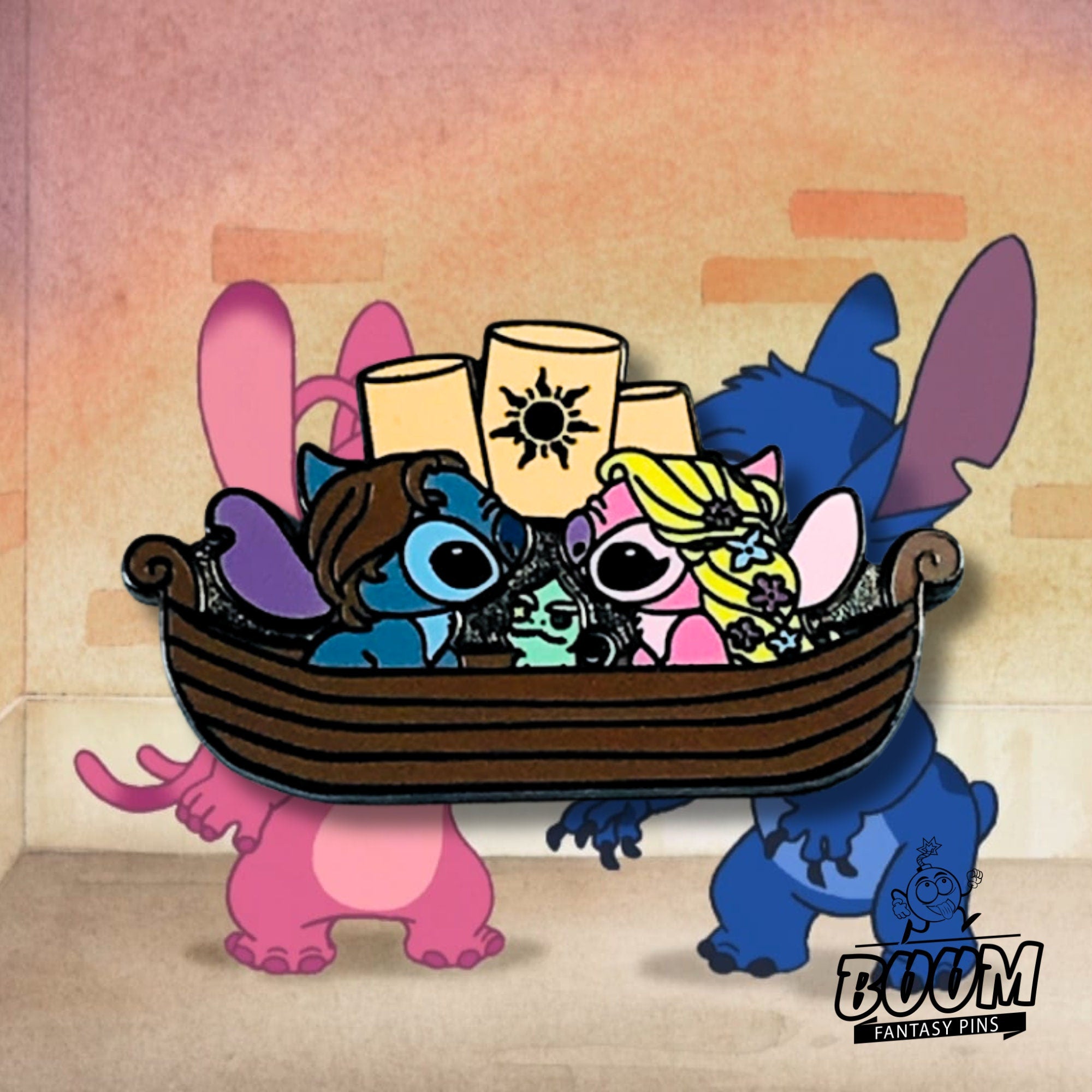 Pin – Stitch y Ángel de Lilo &amp; Stitch – Disney Fantasy