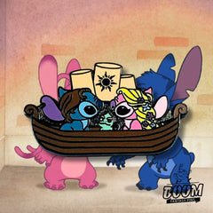 Pin – Stitch y Ángel de Lilo &amp; Stitch – Disney Fantasy