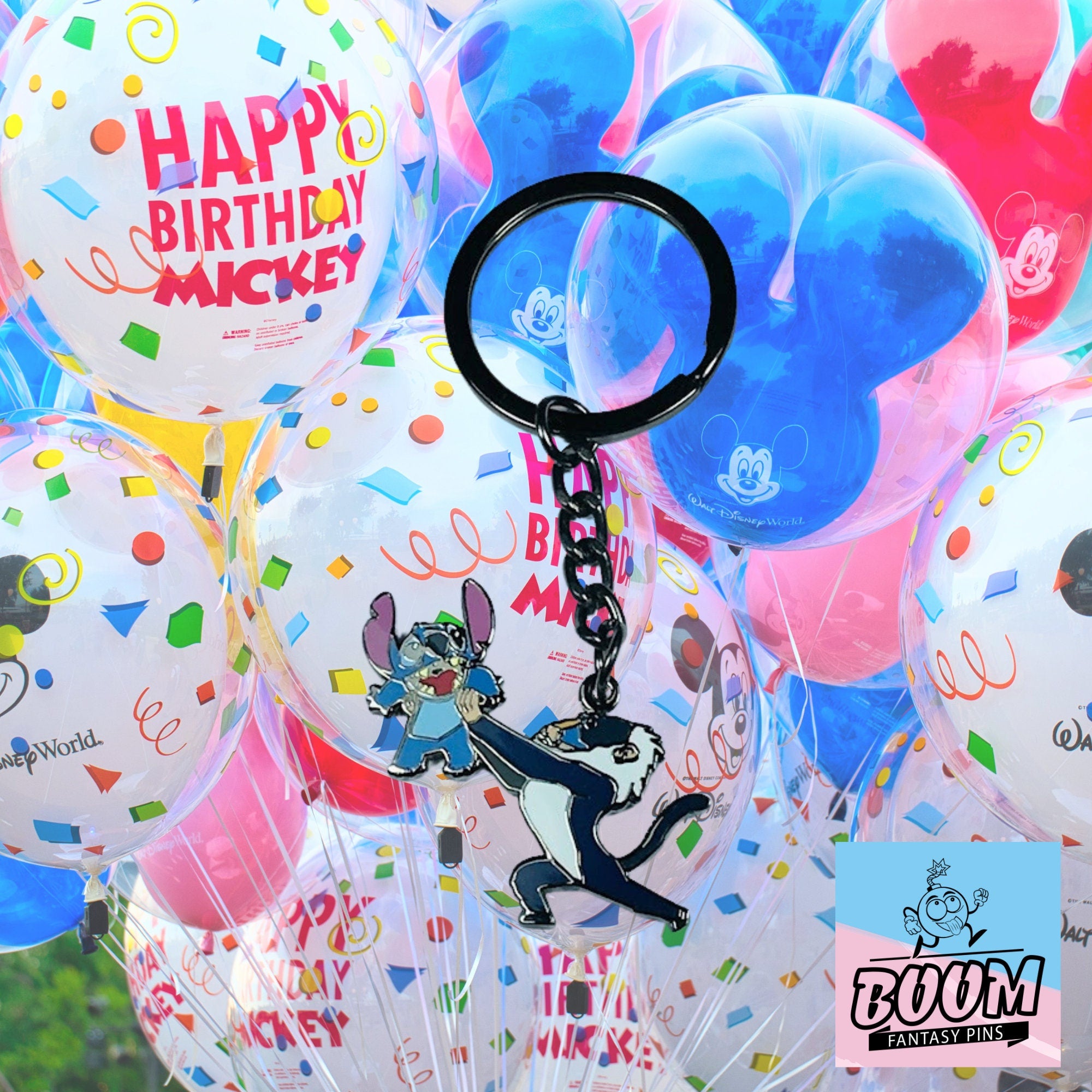 Llavero – Stitch con Rafiki de Lilo &amp; Stitch – Disney Fantasy