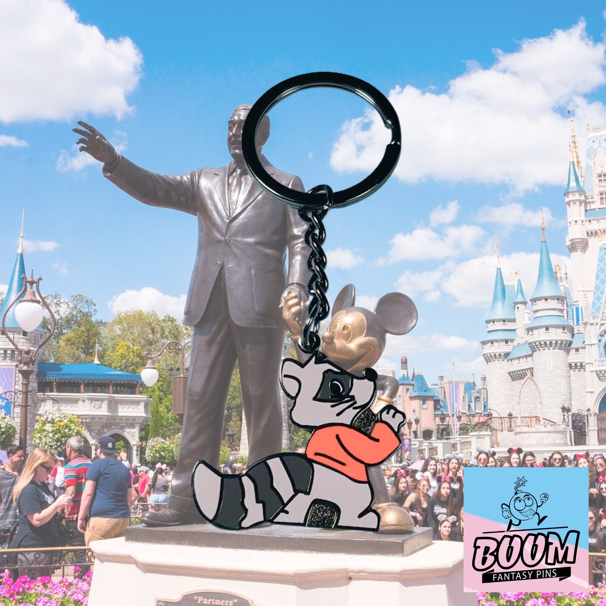 Llavero – Mapache de espalda de Robin Hood – Disney Fantasy