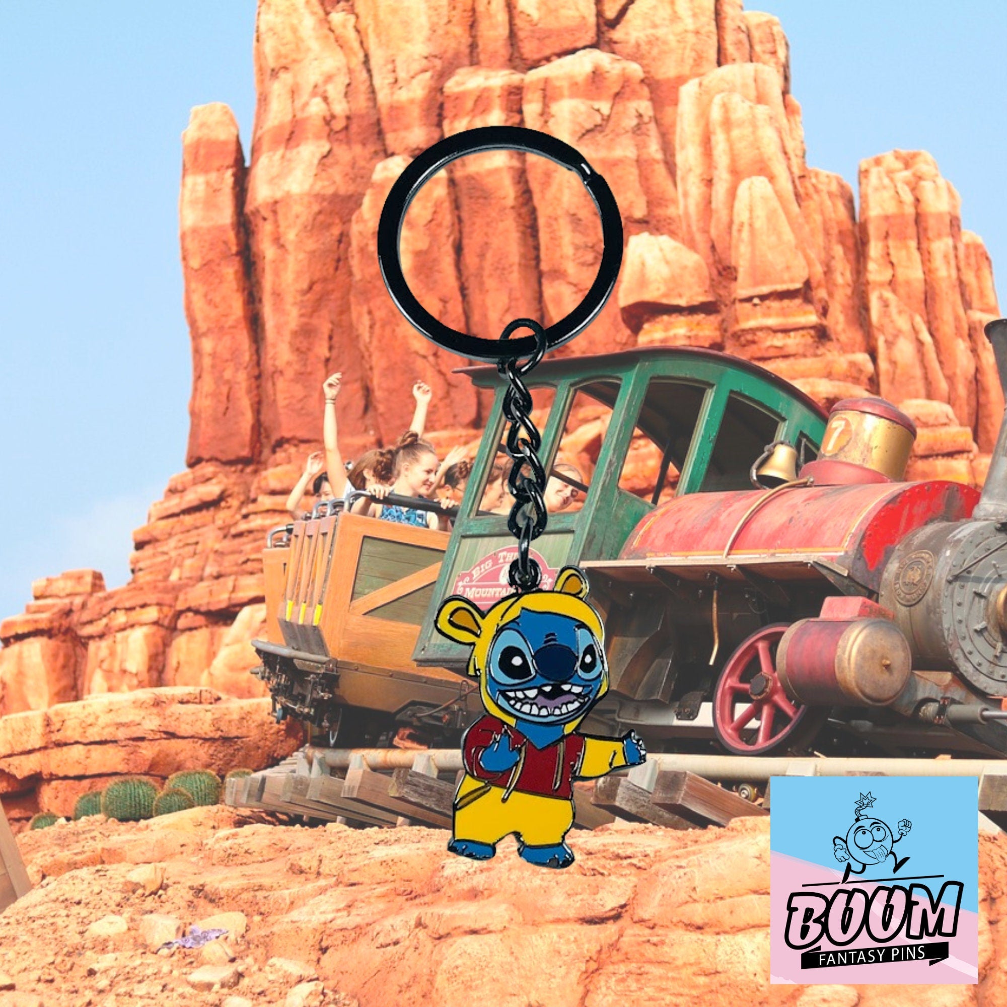 Llavero – Stitch como Winnie the Pooh de Lilo y Stitch – Disney Fantasy