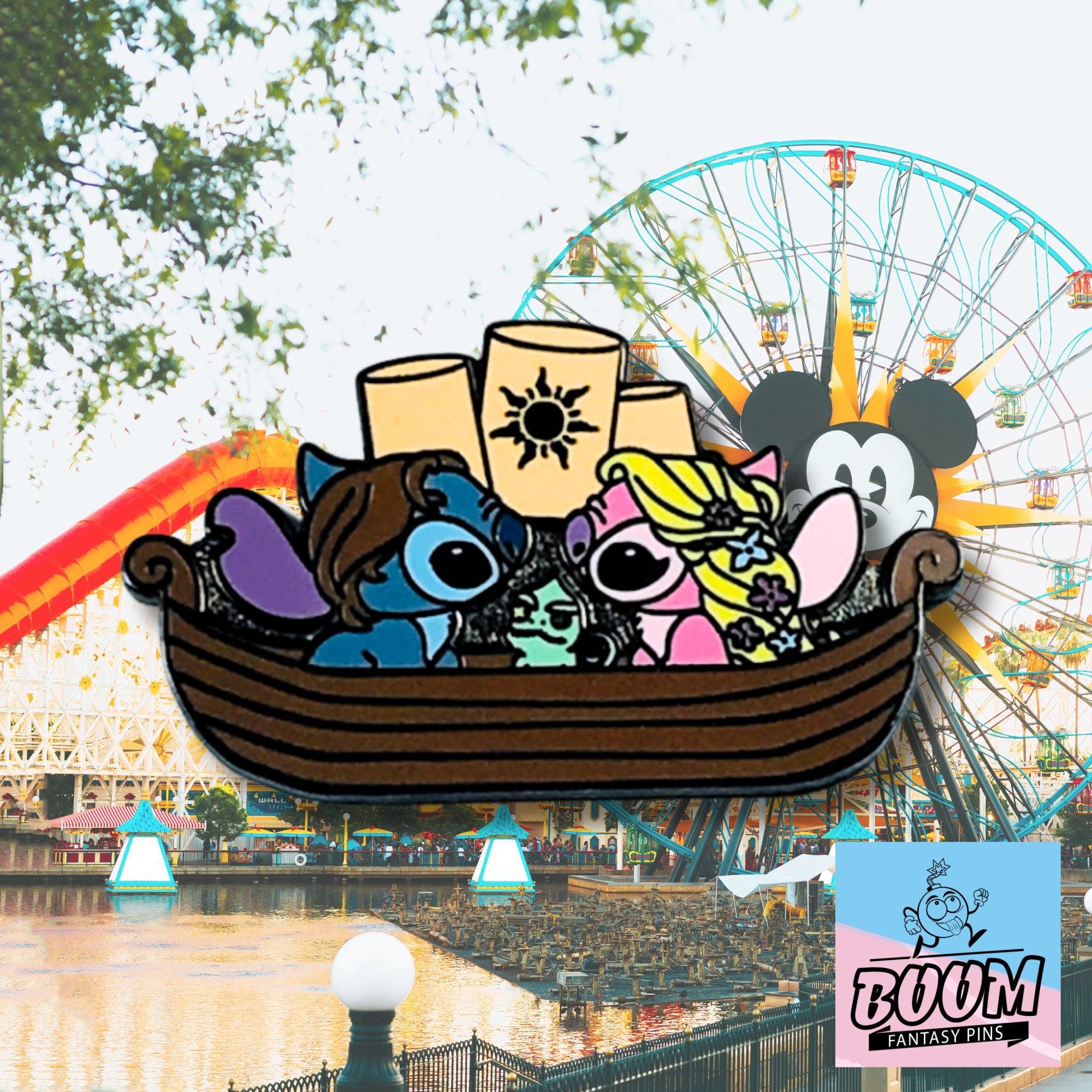 Pin – Stitch y Ángel de Lilo &amp; Stitch – Disney Fantasy