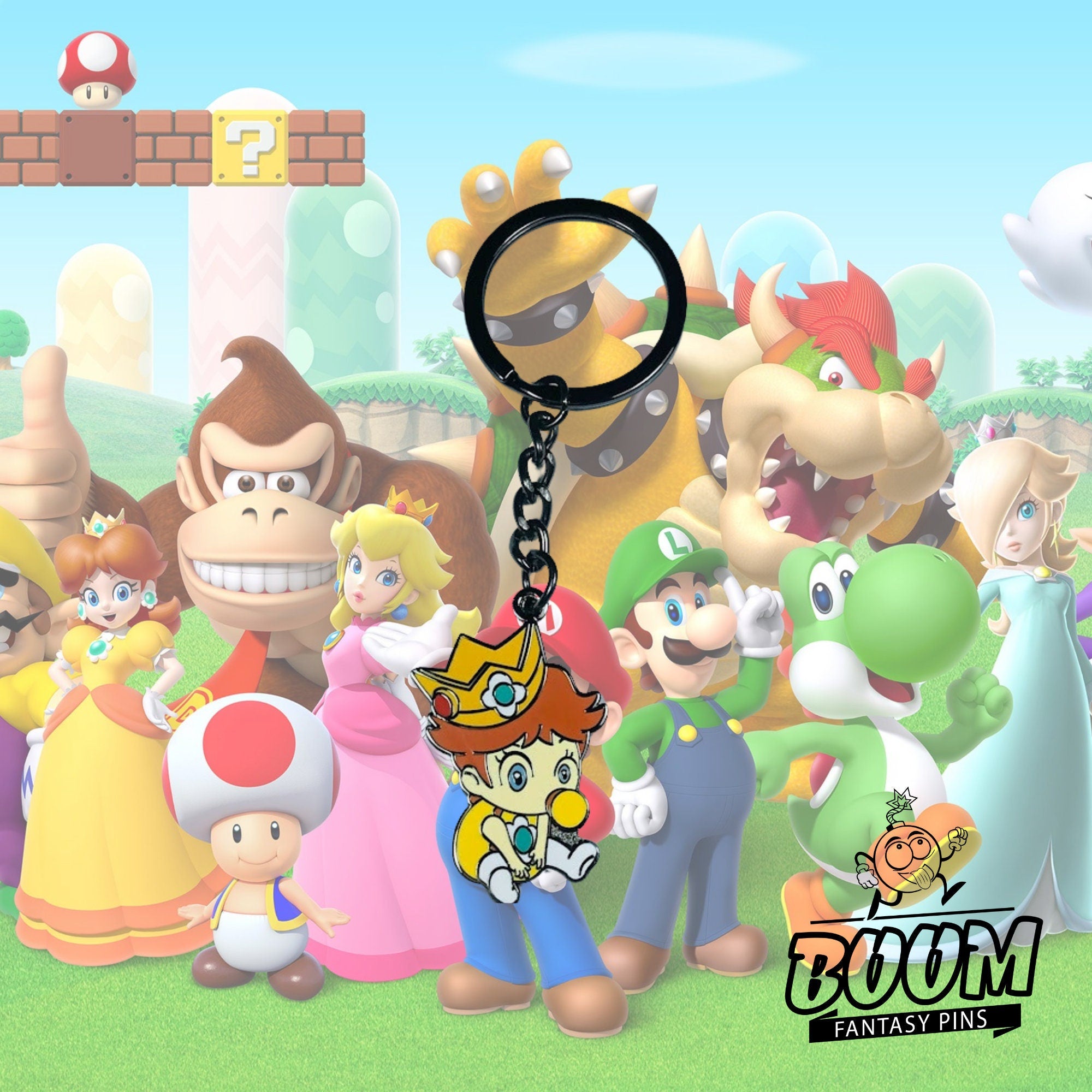 Keychain – Princess Daisy from Super Mario Bros – Disney Fantasy