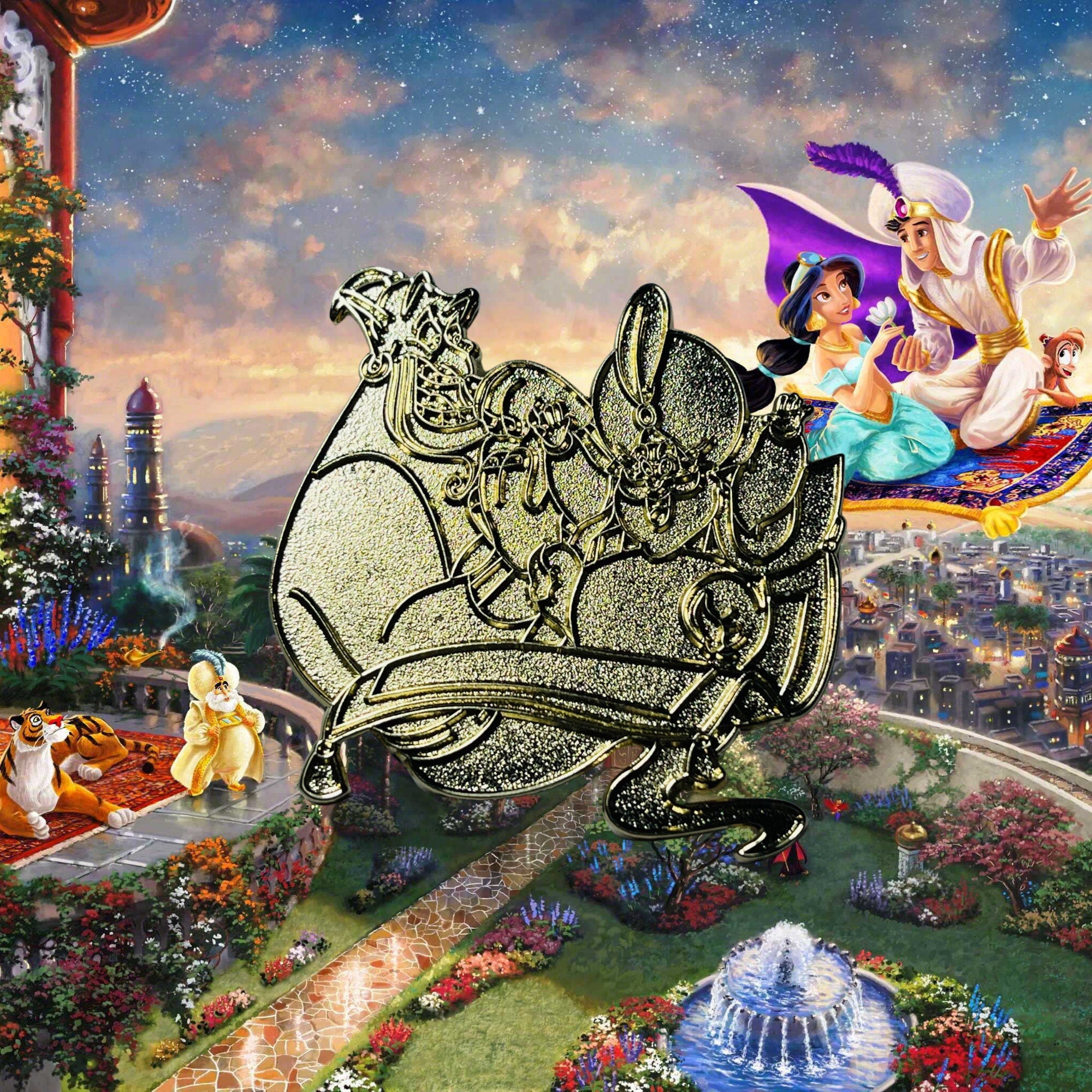 Pin's – Génie et Sultan d'Aladdin – Disney Fantasy